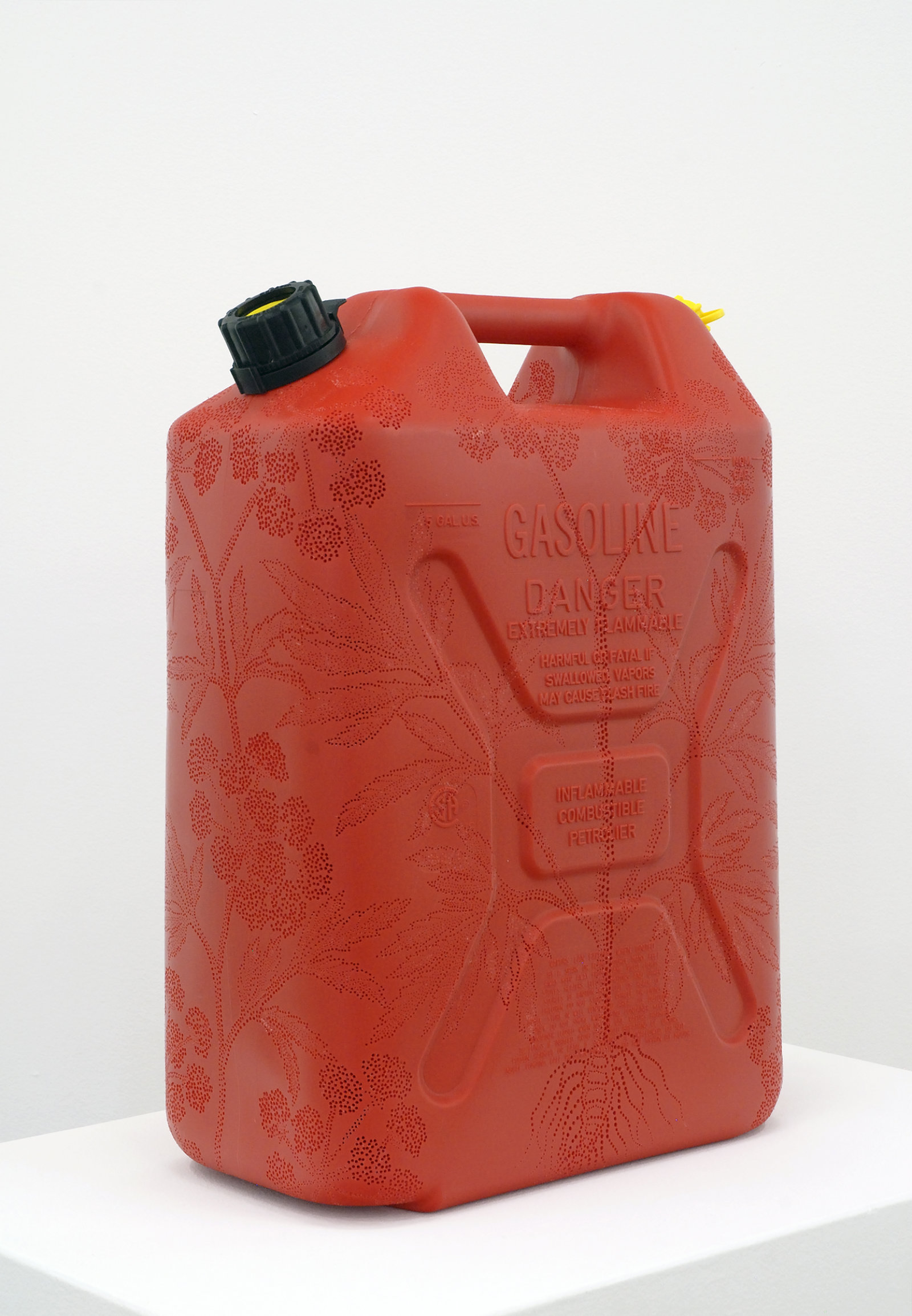 Brian Jungen, Water Hemlock, 2008, carved gallon gasoline jug, 18 x 13 x 7 in. (46 x 33 x 18 cm)