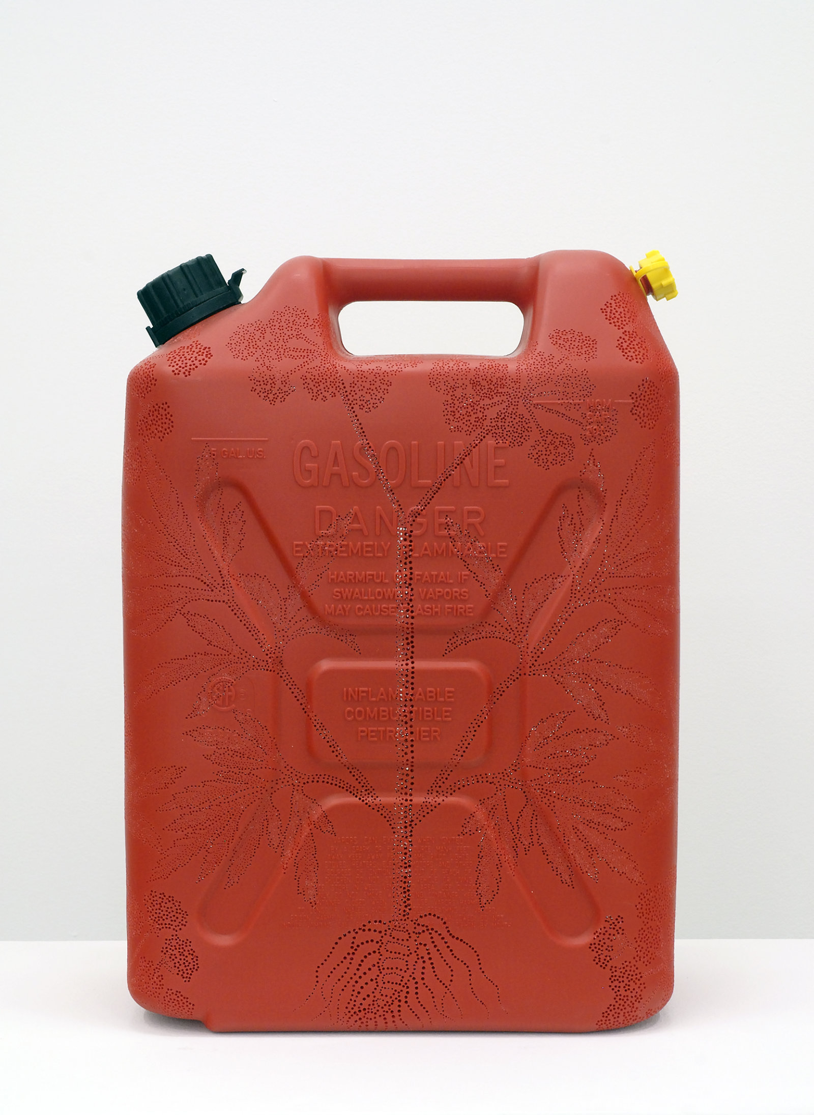 Brian Jungen, Water Hemlock, 2008, carved gallon gasoline jug, 18 x 13 x 7 in. (46 x 33 x 18 cm)