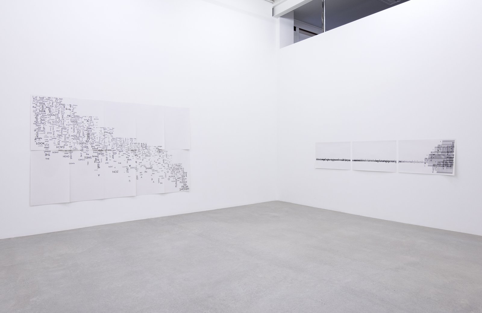 Janice Kerbel, installation view, Score, Catriona Jeffries, 2015 ​​ by Janice Kerbel
