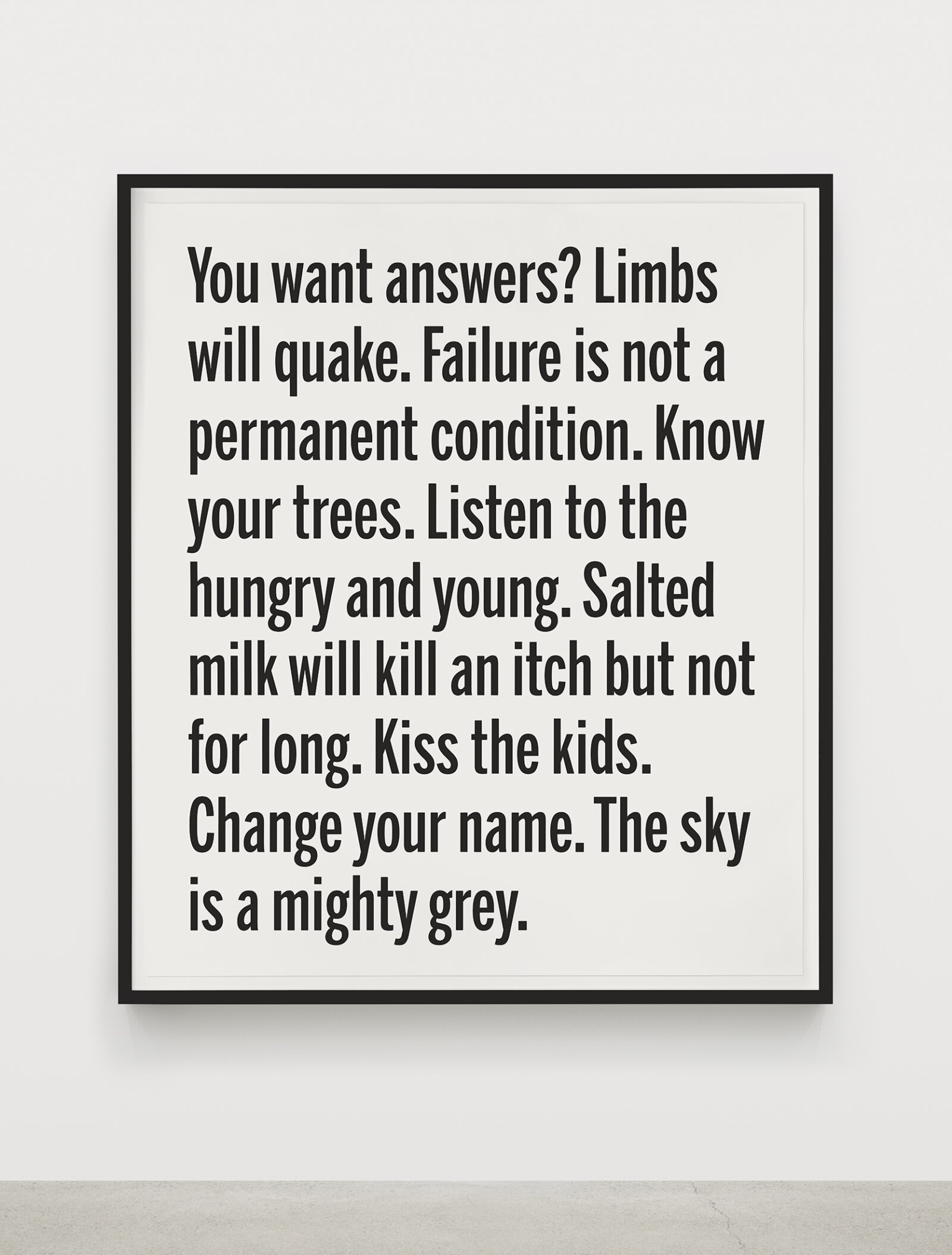 Janice Kerbel, Rant 02, 2025, silkscreen on paper, 44 x 37 in. (111 x 94 cm)