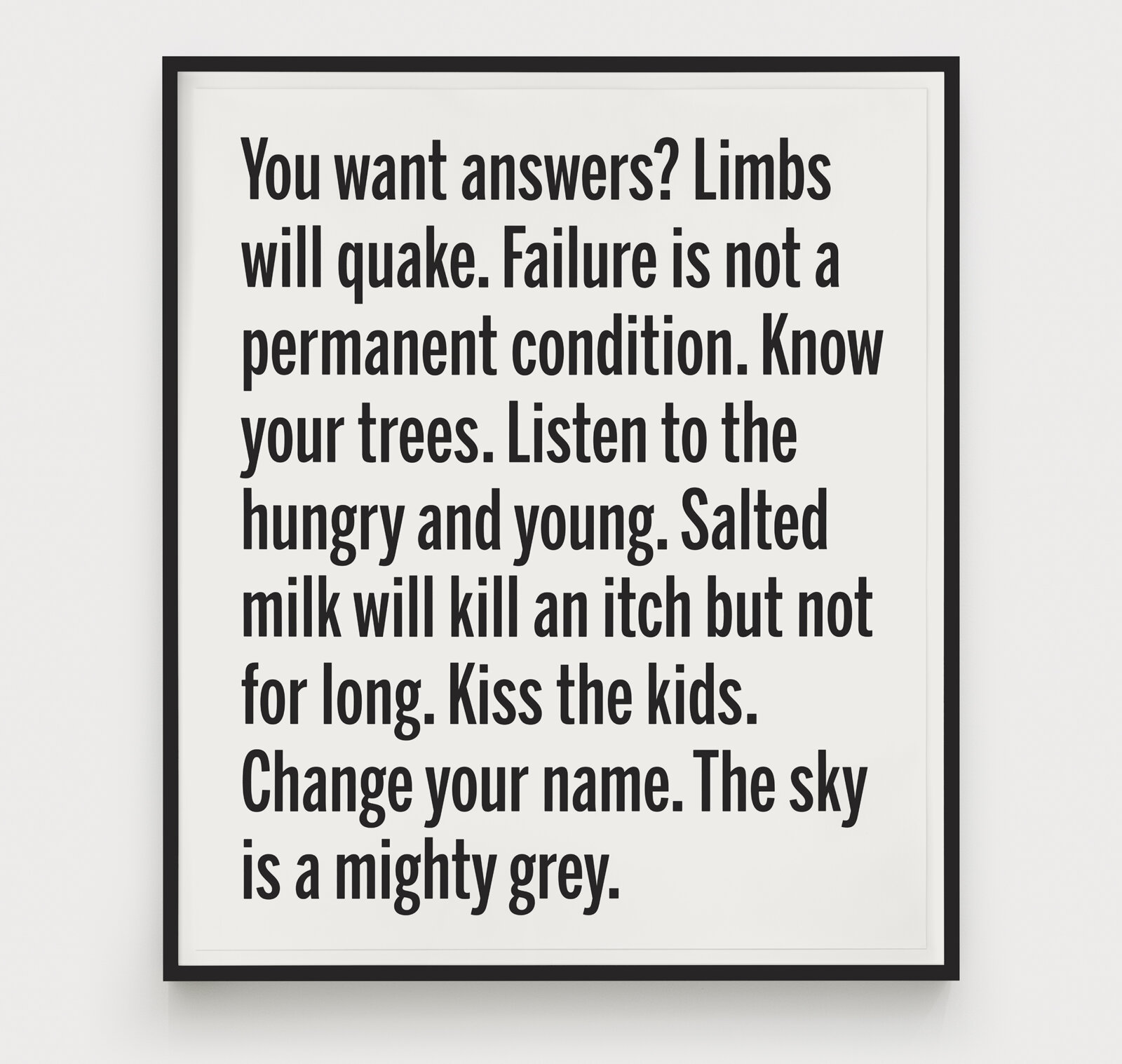 Janice Kerbel, Rant 02, 2025, silkscreen on paper, 44 x 37 in. (111 x 94 cm)