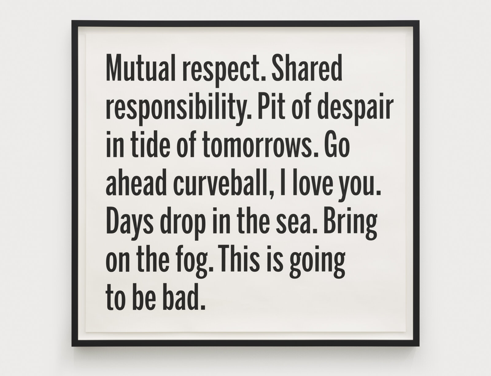 Janice Kerbel, Rant 05, 2025, silkscreen on paper, 35 x 37 in. (88 x 94 cm)