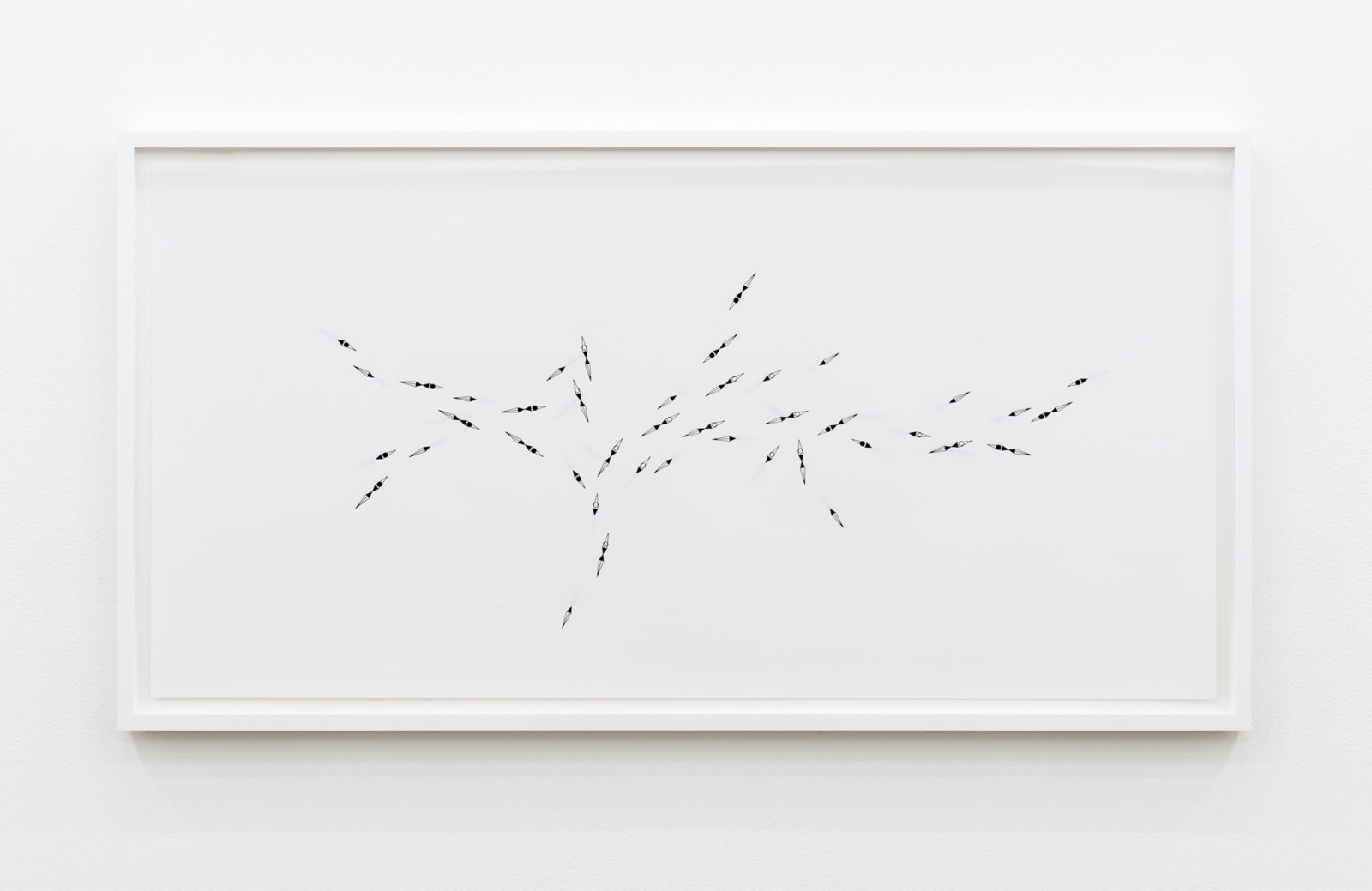 Janice Kerbel, Sync (River), 2017, double sided silkscreen print on paper, 33 x 17 in. (84 x 42 cm)
