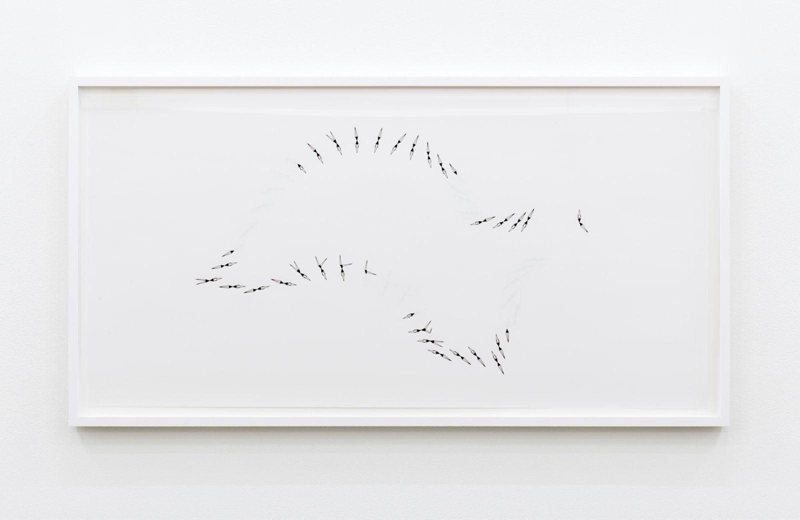 Janice Kerbel, Sync (Wobble), 2017, double sided silkscreen print on paper, 33 x 17 in. (84 x 42 cm)