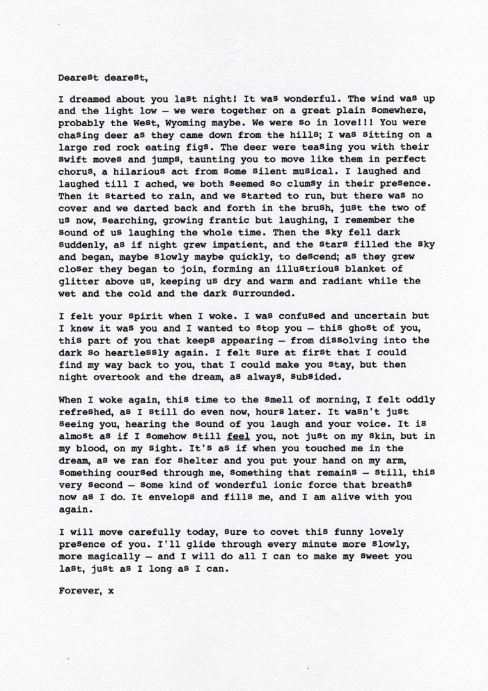 Janice Kerbel, Underwood: Spring, 2004, digital inkjet on airmail paper, 11 x 9 in. (29 x 24 cm)
