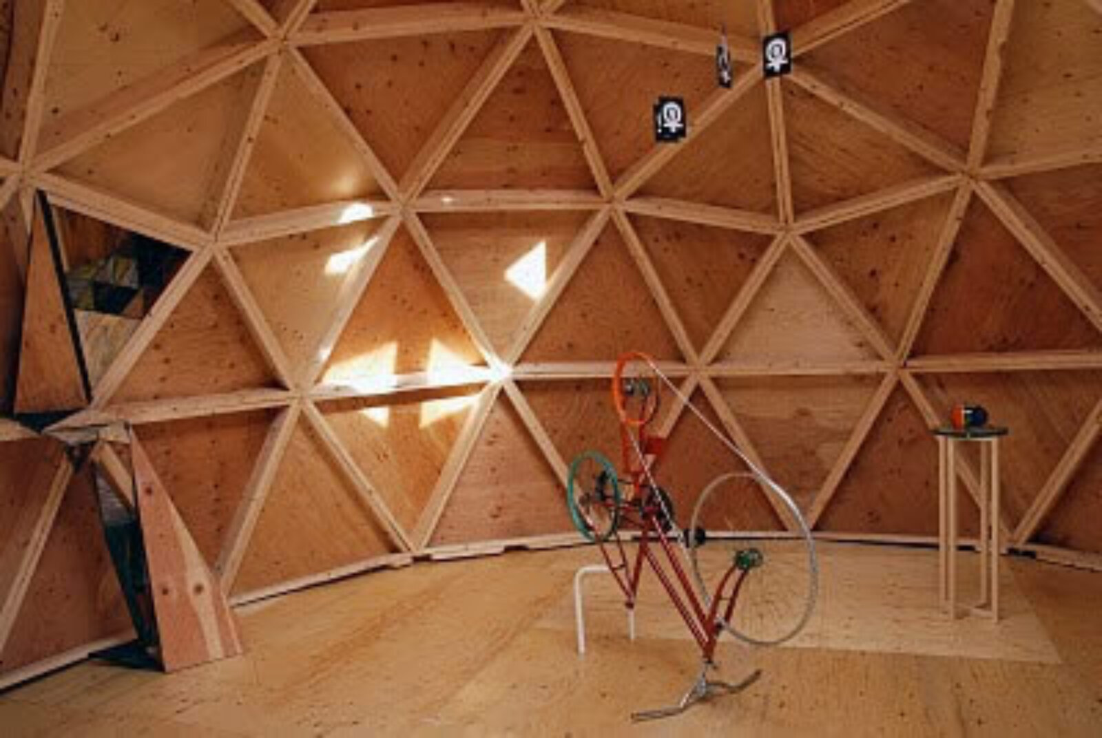 Devon Knowles, Form to the Back, 2010, wood, graphite, glass, 86 x 50 x 36 in. (218 x 127 x 91 cm)