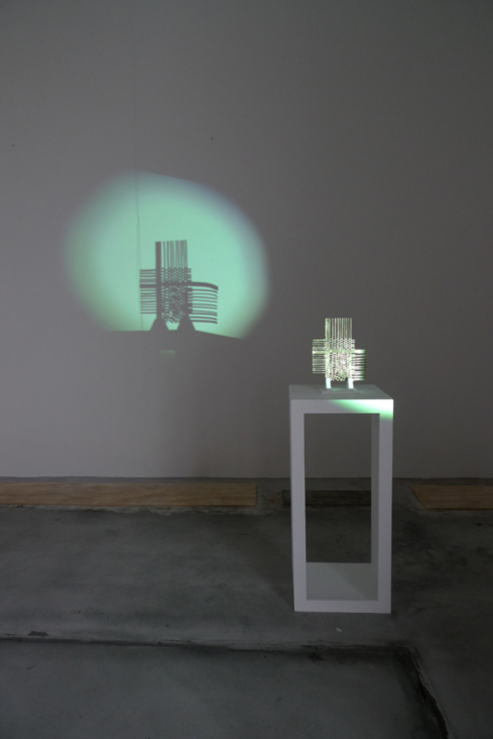 Devon Knowles, In the Shadow of it All #3, 2010, bronze, 10 x 8 in. (24 x 19 cm). Installation view, Imprint, Vanderstradt, Holbaek, Denmark, 2010