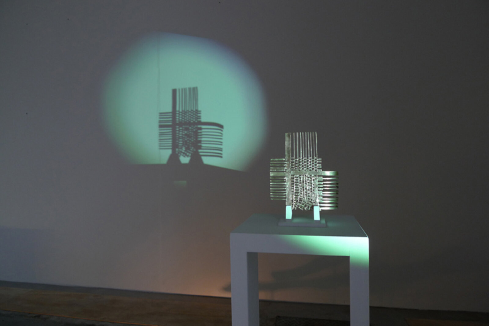 Devon Knowles, In the Shadow of it All #3, 2010, bronze, 10 x 8 in. (24 x 19 cm). Installation view, Imprint, Vanderstradt, Holbaek, Denmark, 2010