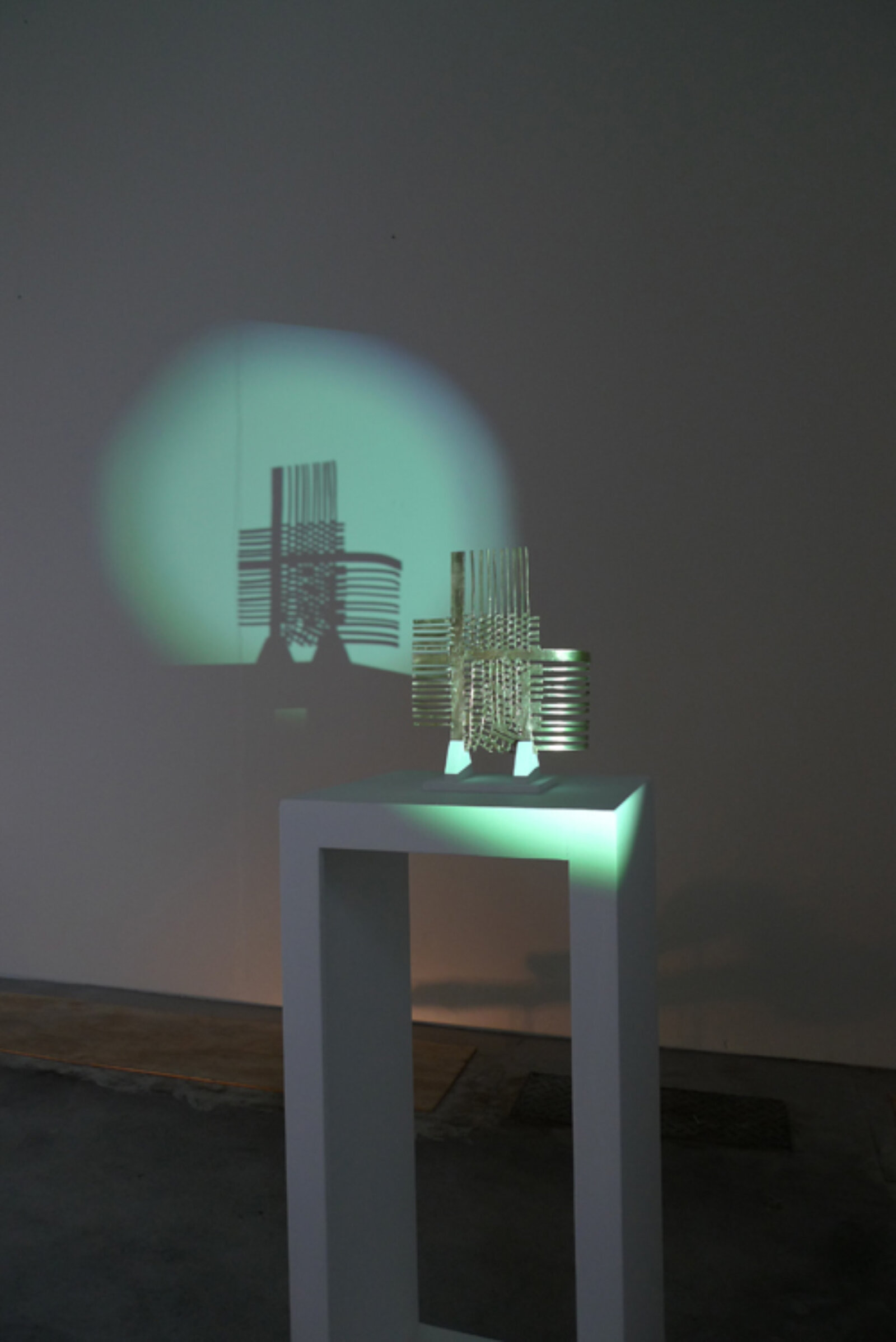 Devon Knowles, In the Shadow of it All #3, 2010, bronze, 10 x 8 in. (24 x 19 cm). Installation view, Imprint, Vanderstradt, Holbaek, Denmark, 2010