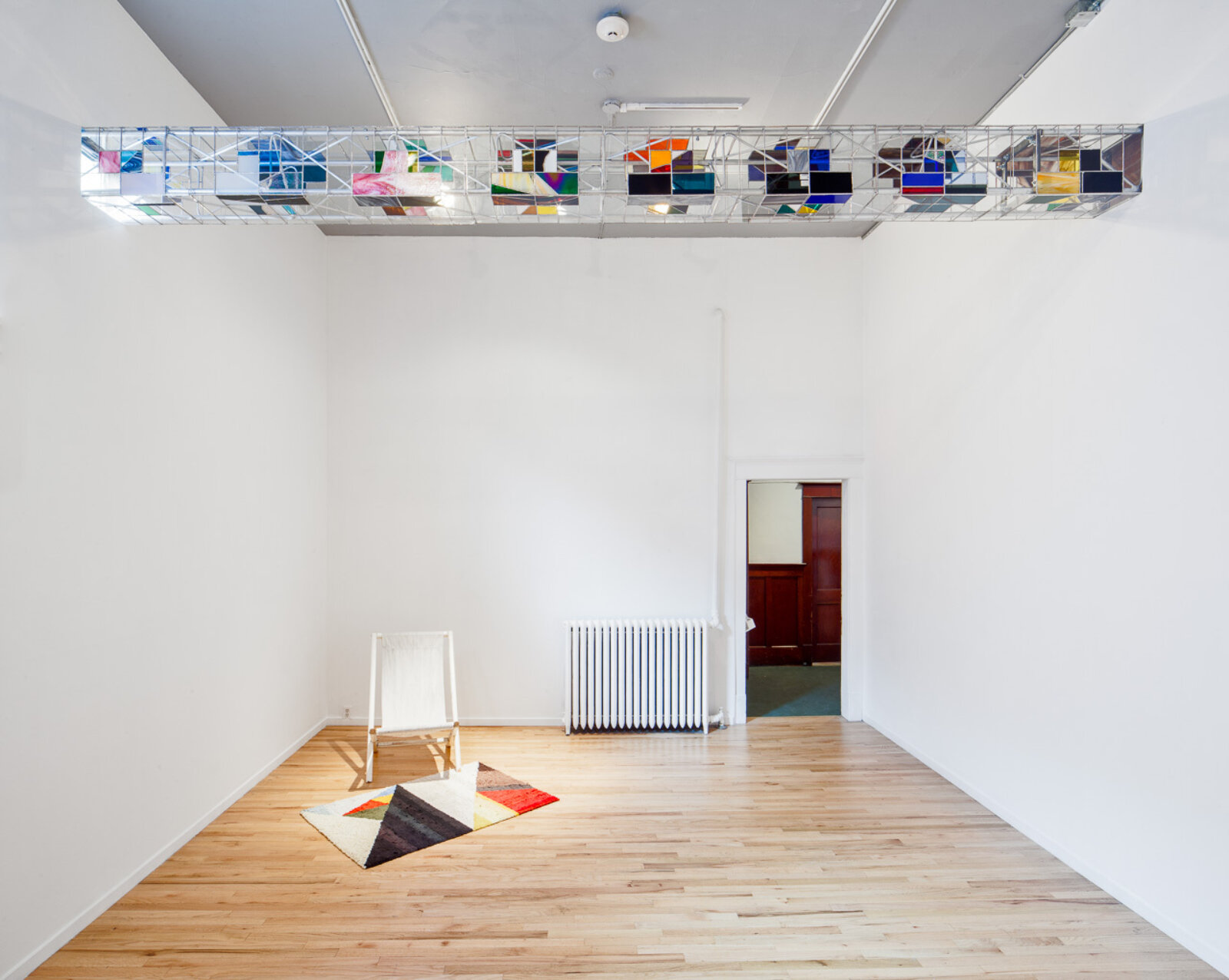 Devon Knowles, It’s Only Forever, 2013, glass, aluminum, paper, dimensions variable. Installation view, Properties, Western Front, Vancouver, Canada, 2013