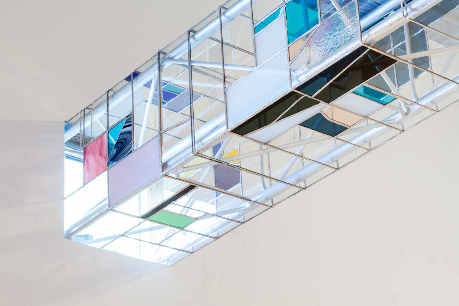 Devon Knowles, It’s Only Forever (detail), 2013, glass, aluminum, paper, dimensions variable. Installation view, Properties, Western Front, Vancouver, Canada, 2013