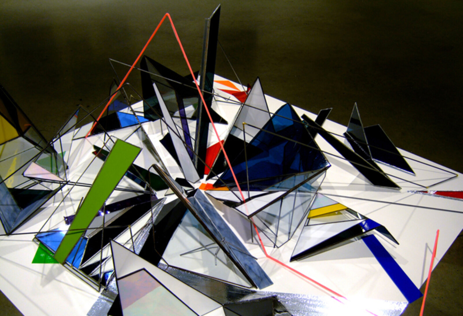 Devon Knowles, Rock the Stone (detail), 2007, glass, aluminum, steel, lead, wood, 36 x 48 x 48 in. (91 x 122 x 122 cm)