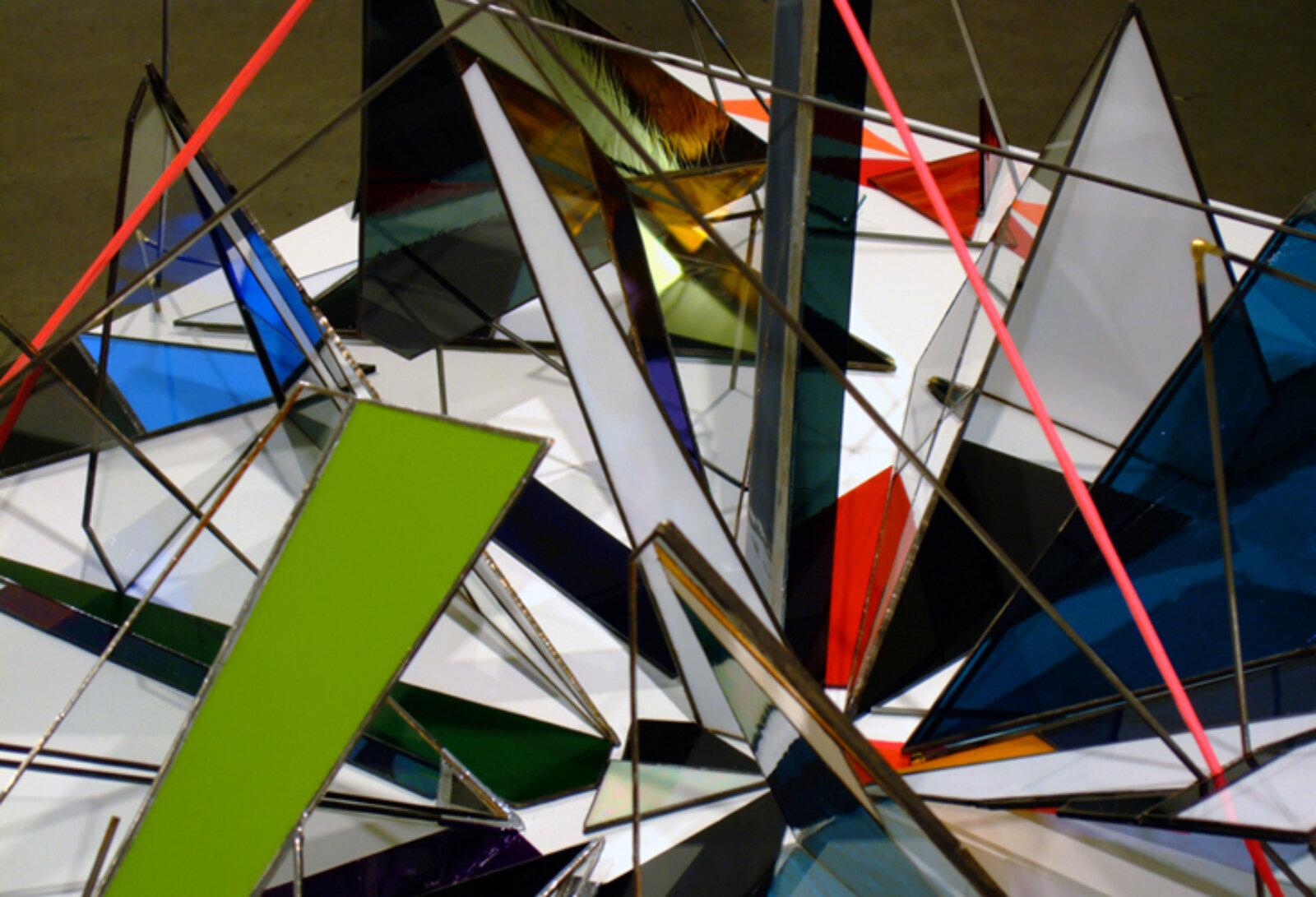 Devon Knowles, Rock the Stone (detail), 2007, glass, aluminum, steel, lead, wood, 36 x 48 x 48 in. (91 x 122 x 122 cm)