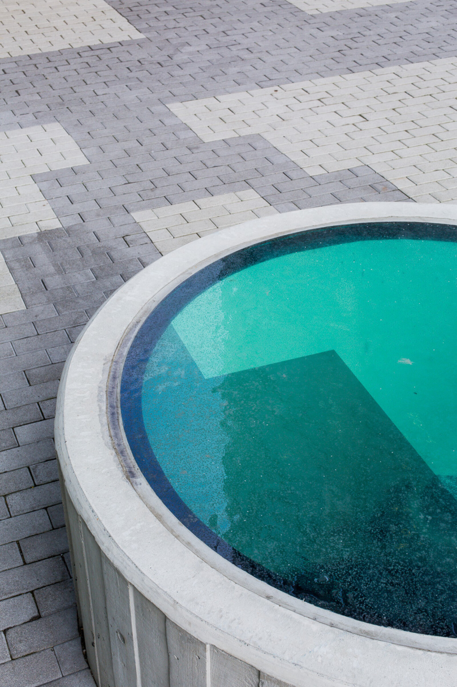 Devon Knowles, Total Running Time, 2015, concrete, glass, basalt, LED, stainless steel, native plantings, dimensions variable. Installation view, Burnaby, Canada, 2015