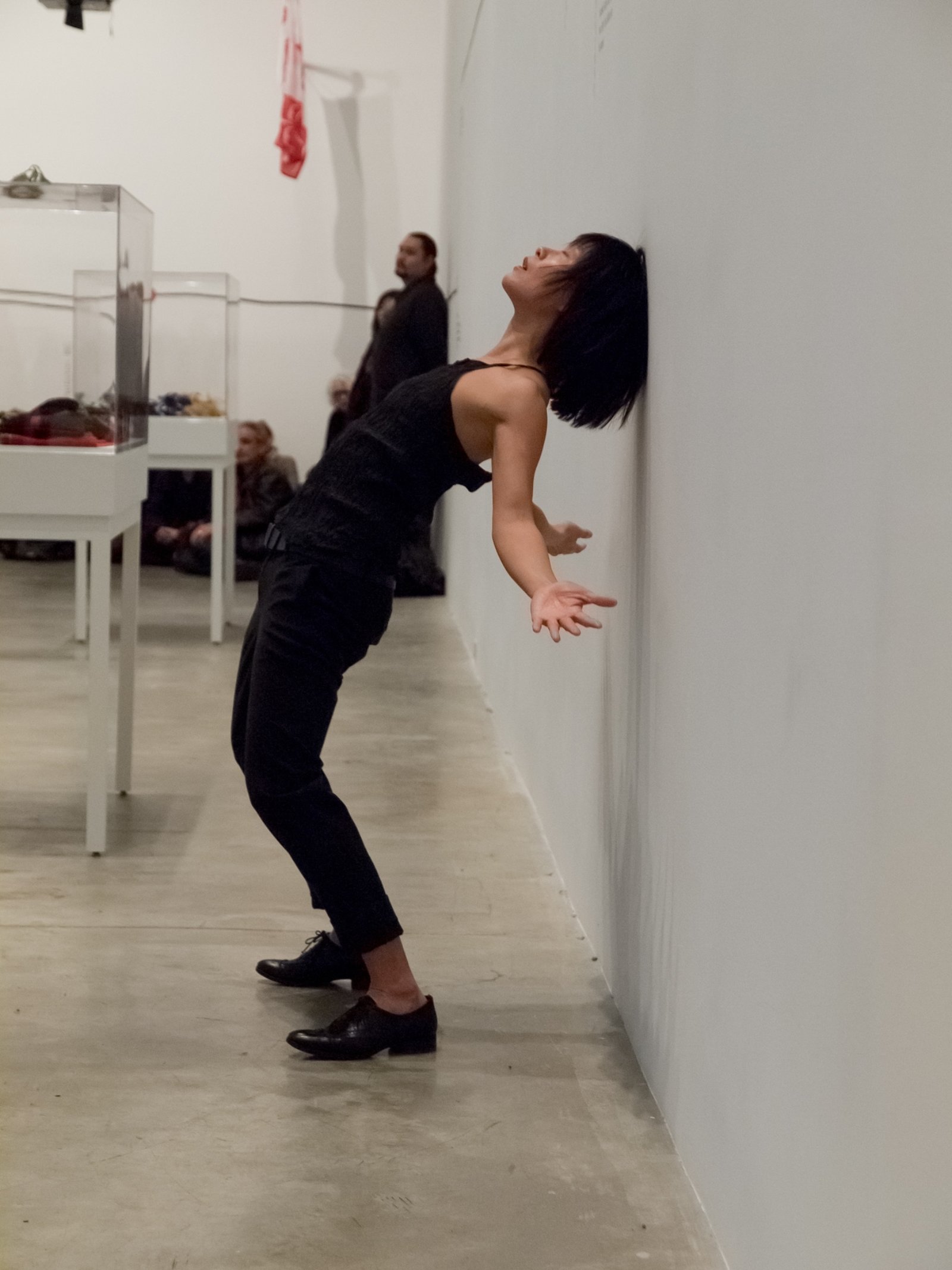 Tanya Lukin Linklater, An accumulation – A relief, 2016, site-specific performance. Performance documentation, Cutting Copper: Indigenous Resurgent Practice, Lalakenis/All Directions: A Journey of Truth and Unity, Morris and Helen Belkin Art Gallery, Vancouver, 2016