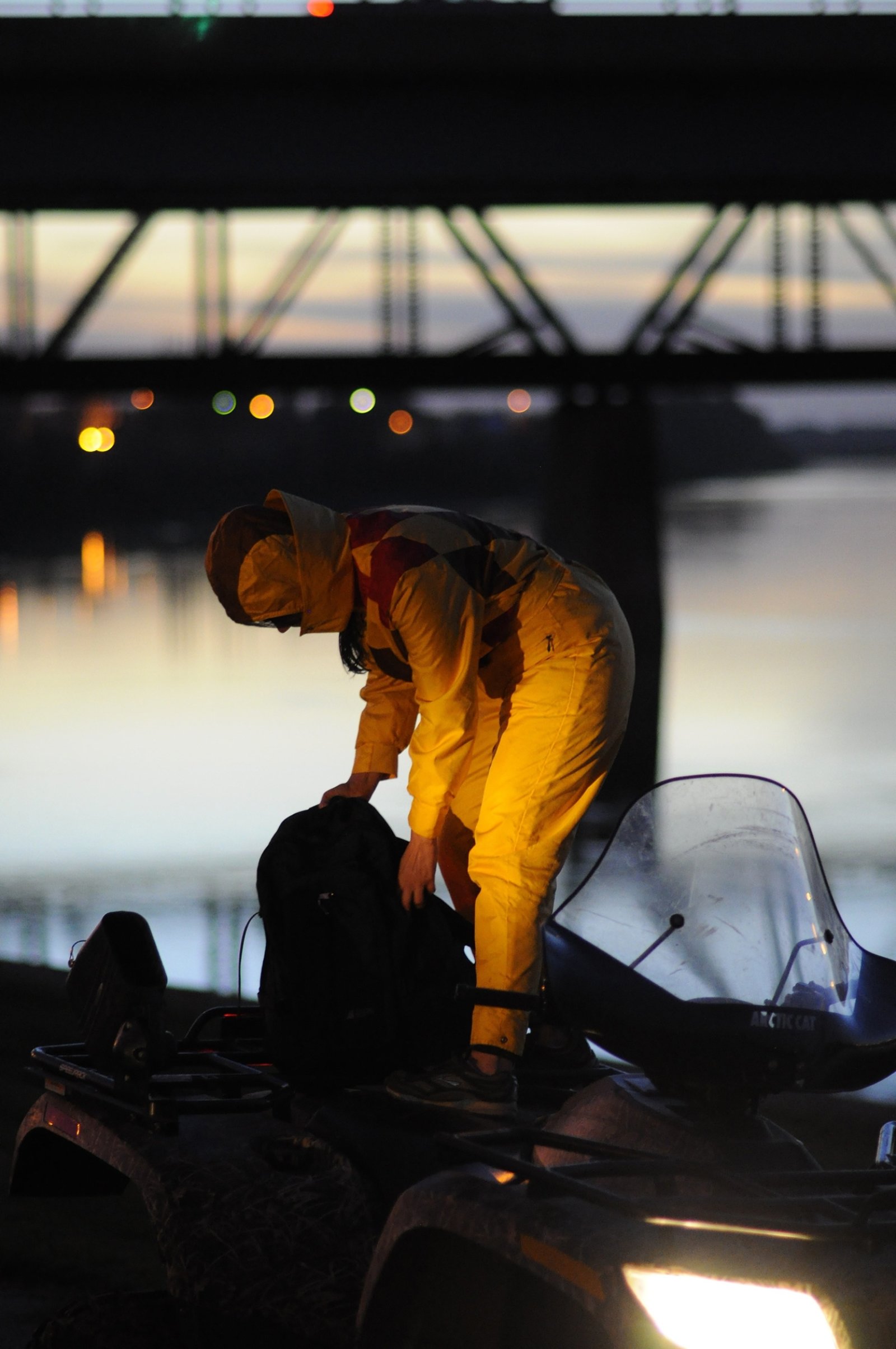 Tanya Lukin Linklater, North Saskatchewan River, 2011, site-specific performance
