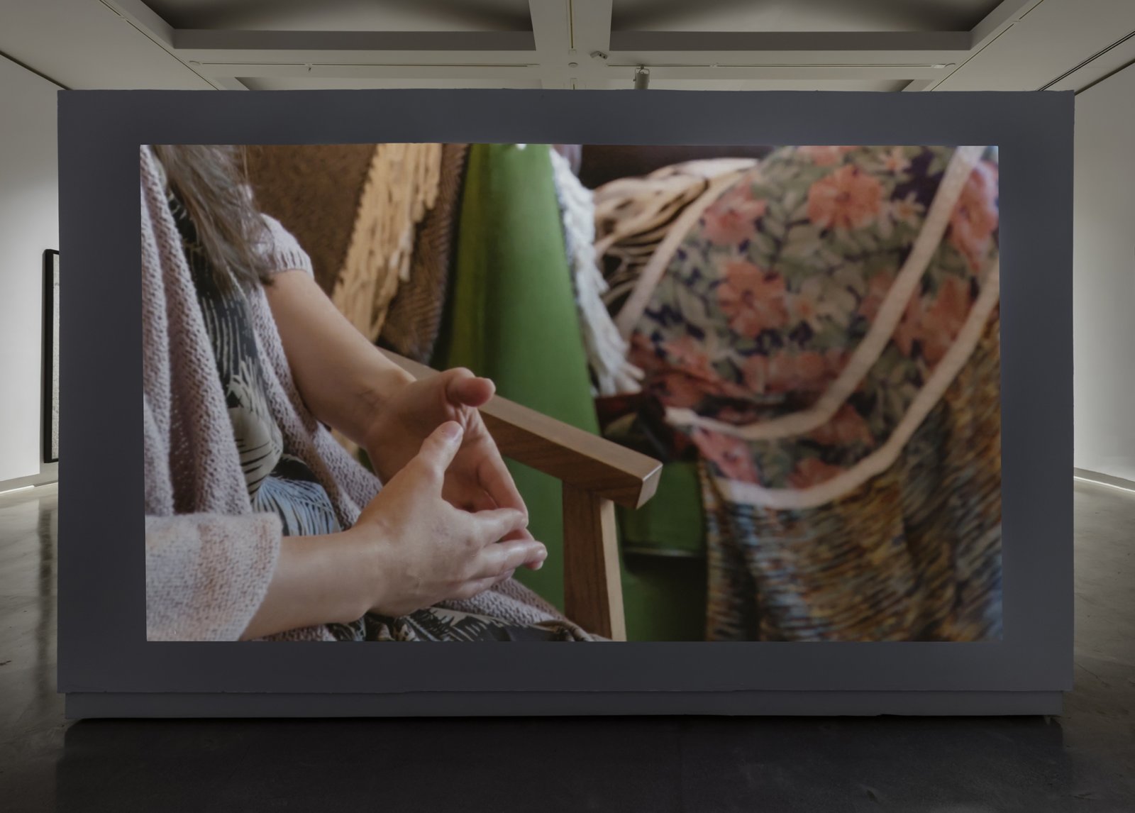 Tanya Lukin Linklater, The treaty is in the body, 2017, single-channel video, 12 minutes, 21 seconds. Installation view, Inaabiwin, The Robert McLaughlin Gallery, Oshawa, Canada, 2018
