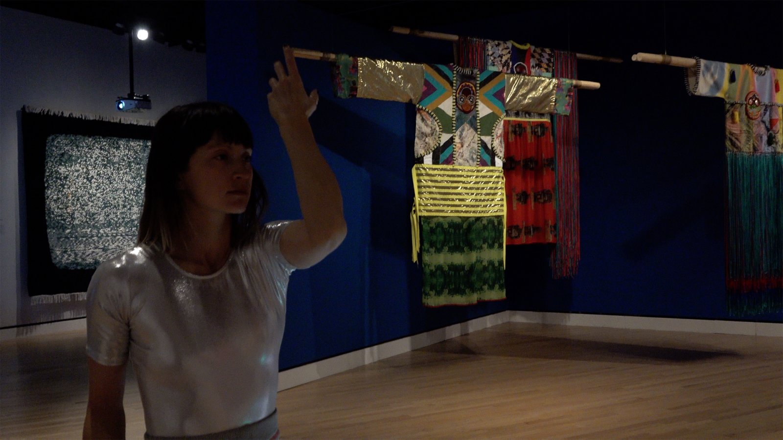 Tanya Lukin Linklater, Untitled (for Sonya Kelliher-Combs), 2018, site-specific performance, plinth, dimensions variable. Performance documentation, Art for a New Understanding, Native Art 1950s to Now, Crystal Bridges Museum of American Art, Bentonville, USA, 2018
