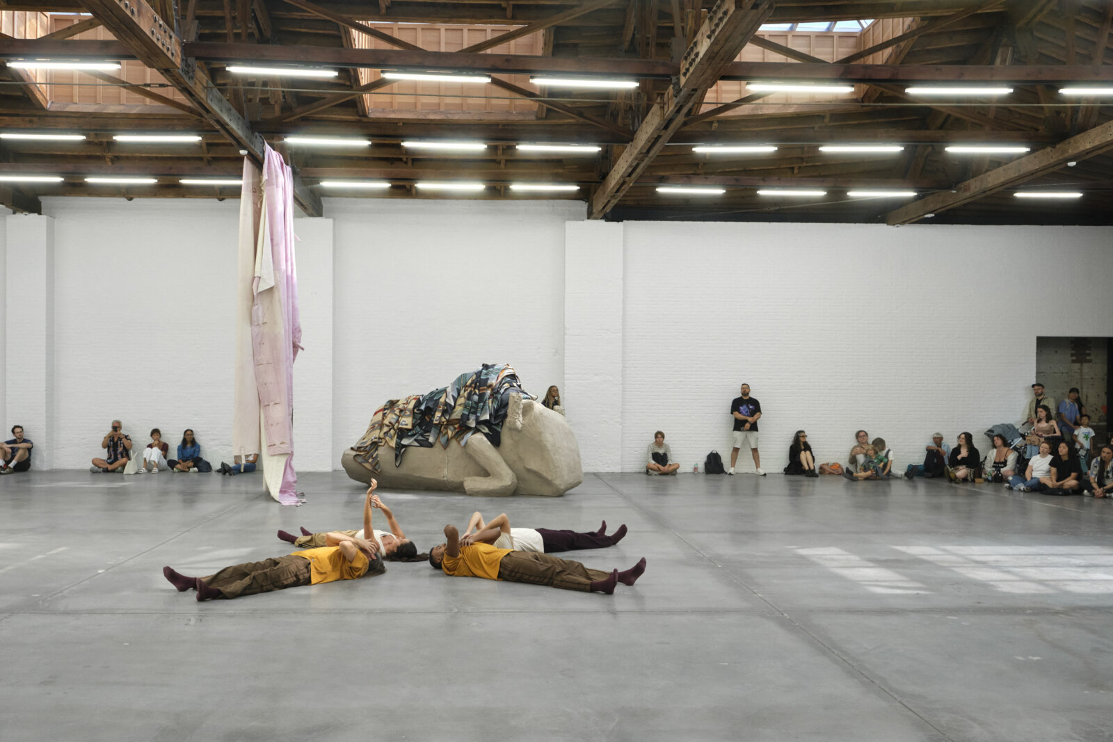 Tanya Lukin Linklater, bison bison (dance_hum for dirtbath), 2025, performance view, Dia Chelsea, New York, USA, 2025. Photo: Don Stahl. Courtesy Dia Art Foundation⁠