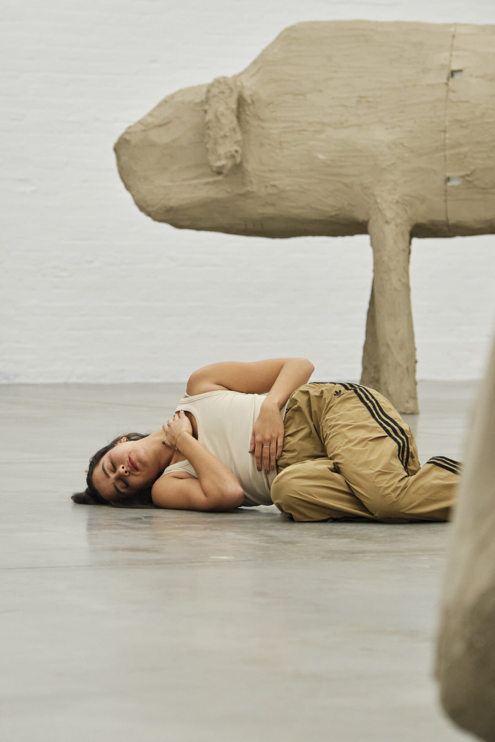 Tanya Lukin Linklater, bison bison (dance_hum for dirtbath), 2025, performance view, Dia Chelsea, New York, USA, 2025. Photo: Don Stahl. Courtesy Dia Art Foundation⁠