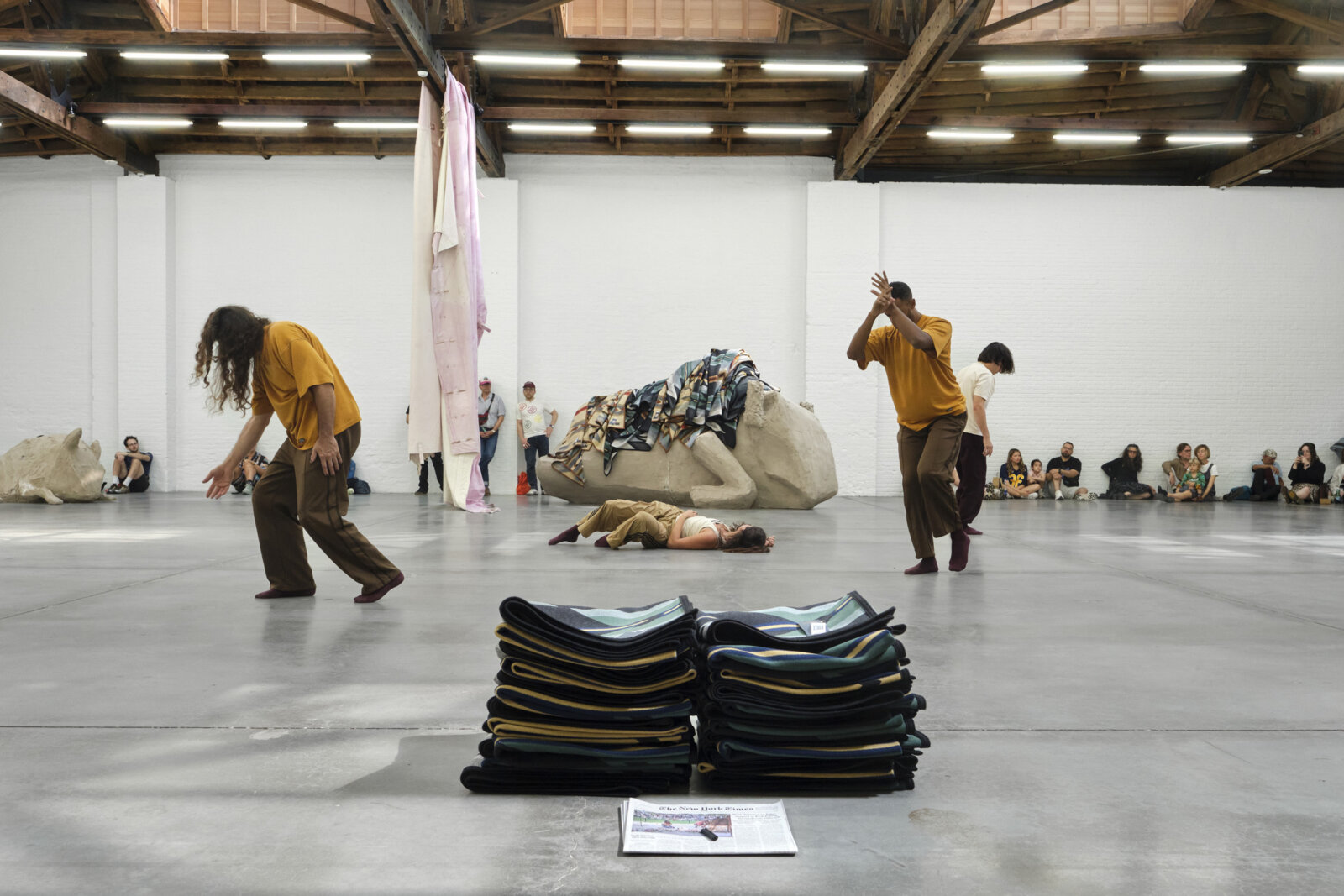 Tanya Lukin Linklater, bison bison (dance_hum for dirtbath), 2025, performance view, Dia Chelsea, New York, USA, 2025. Photo: Don Stahl. Courtesy Dia Art Foundation⁠