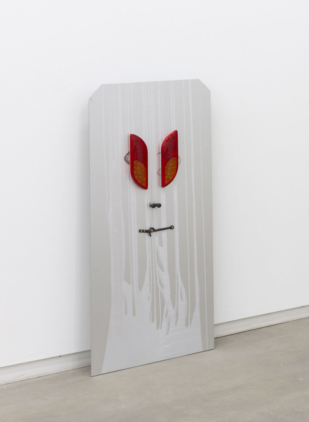 Christina Mackie, Trestle Person II, 2012, aluminum, plastic, steel, 37 x 17 x 5 in. (94 x 43 x 11 cm) by 