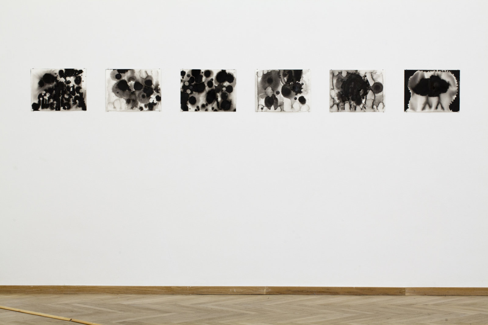 Christina Mackie, Studies for Explosions, 2011, indian ink on paper, dimensions variable