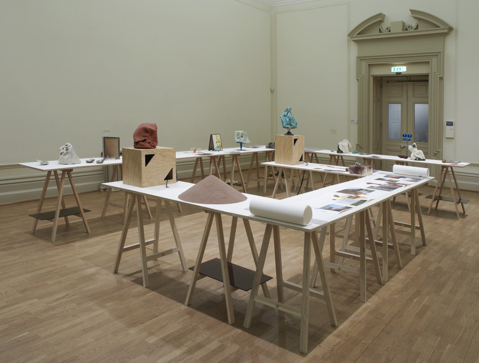 Christina Mackie, The Judges III, 2013, mixed media, dimensions variable. Installation view, Nottingham Castle Museum, 2013