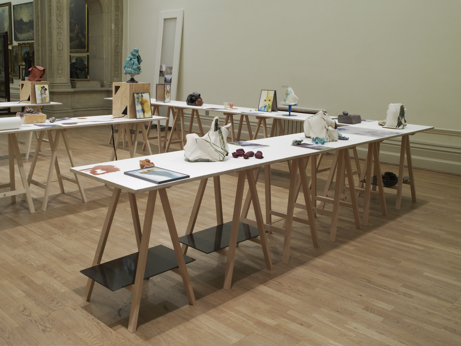 Christina Mackie, The Judges III, 2013, mixed media, dimensions variable. Installation view, Nottingham Castle Museum, 2013