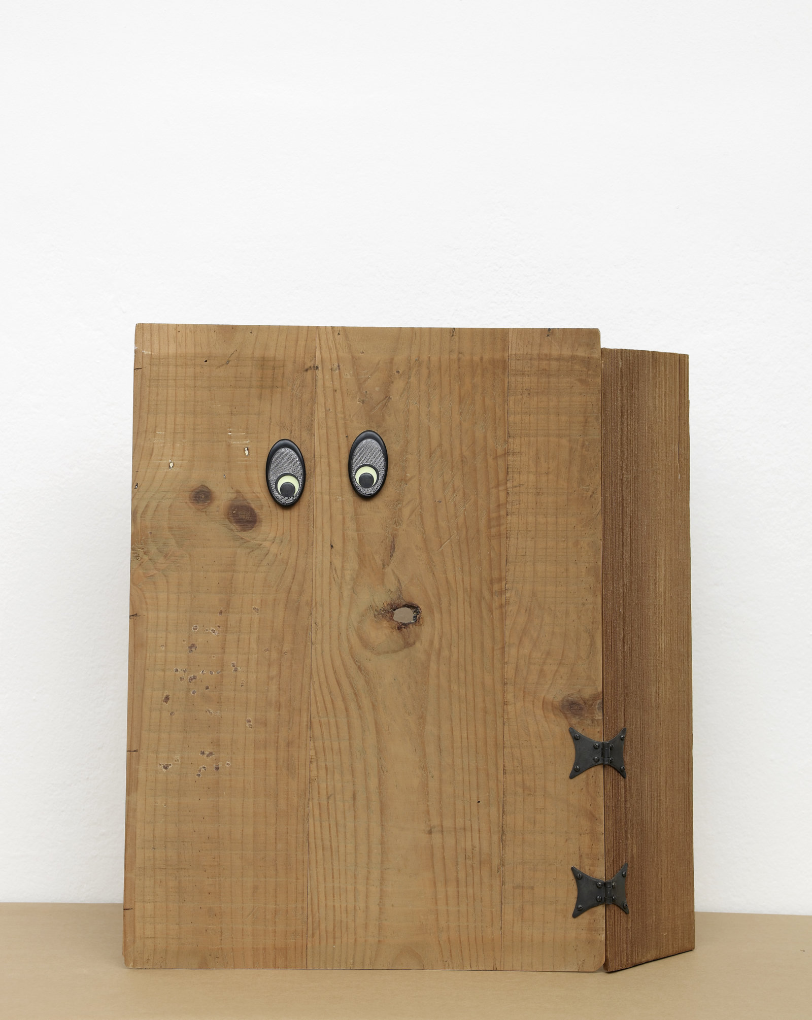 Christina Mackie, Trestle People, 2012, mixed media, dimensions variable. Installation view, Painting the Weights, Chisenhale Gallery, London, UK, 2012