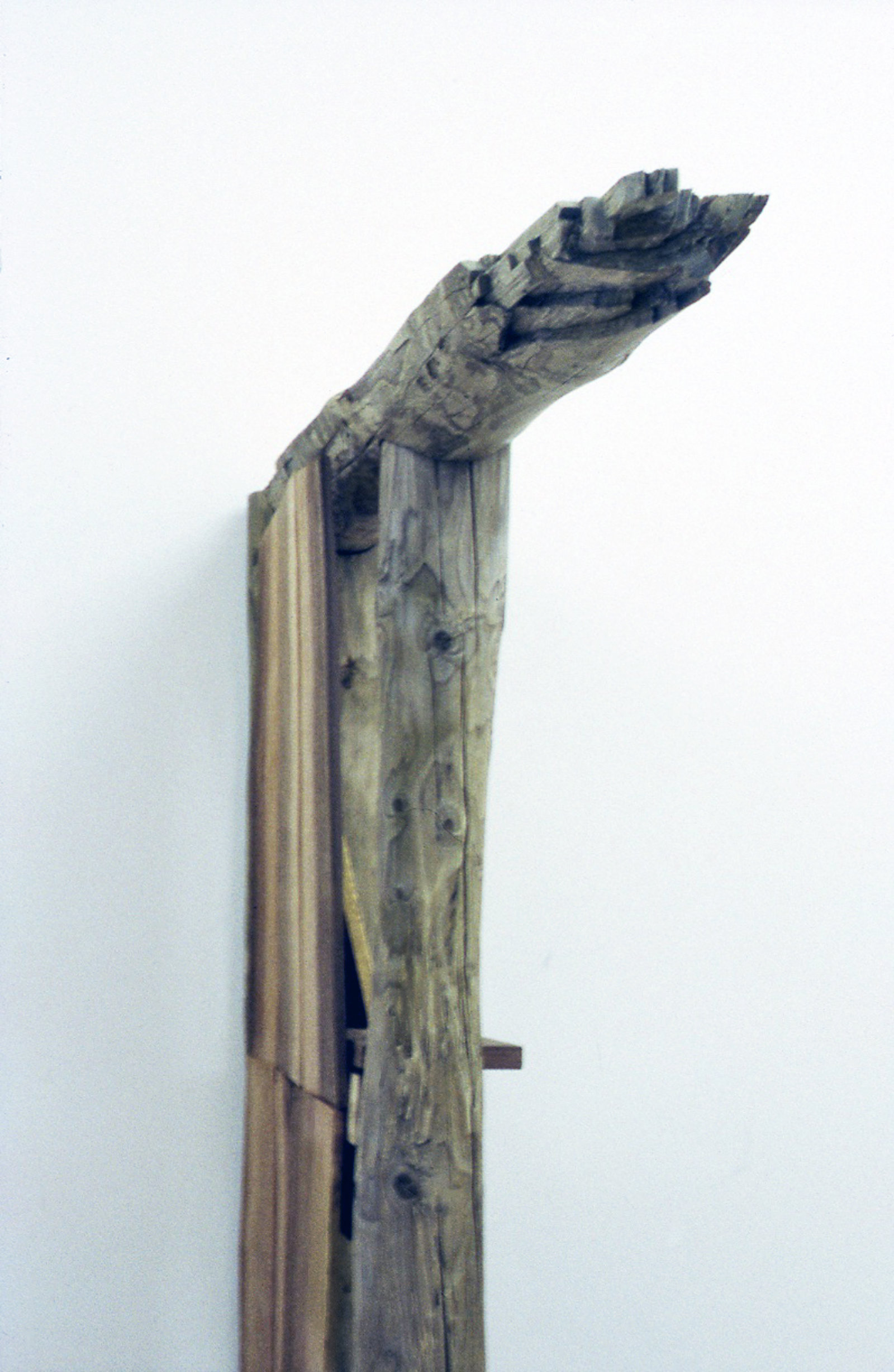 Christina Mackie, Where (detail), 1998, larch, cedar, frames, pinhole camera, flat monitor, copper, mirror, 91 x 54 x 8 in. (230 x 138 x 20 cm)
