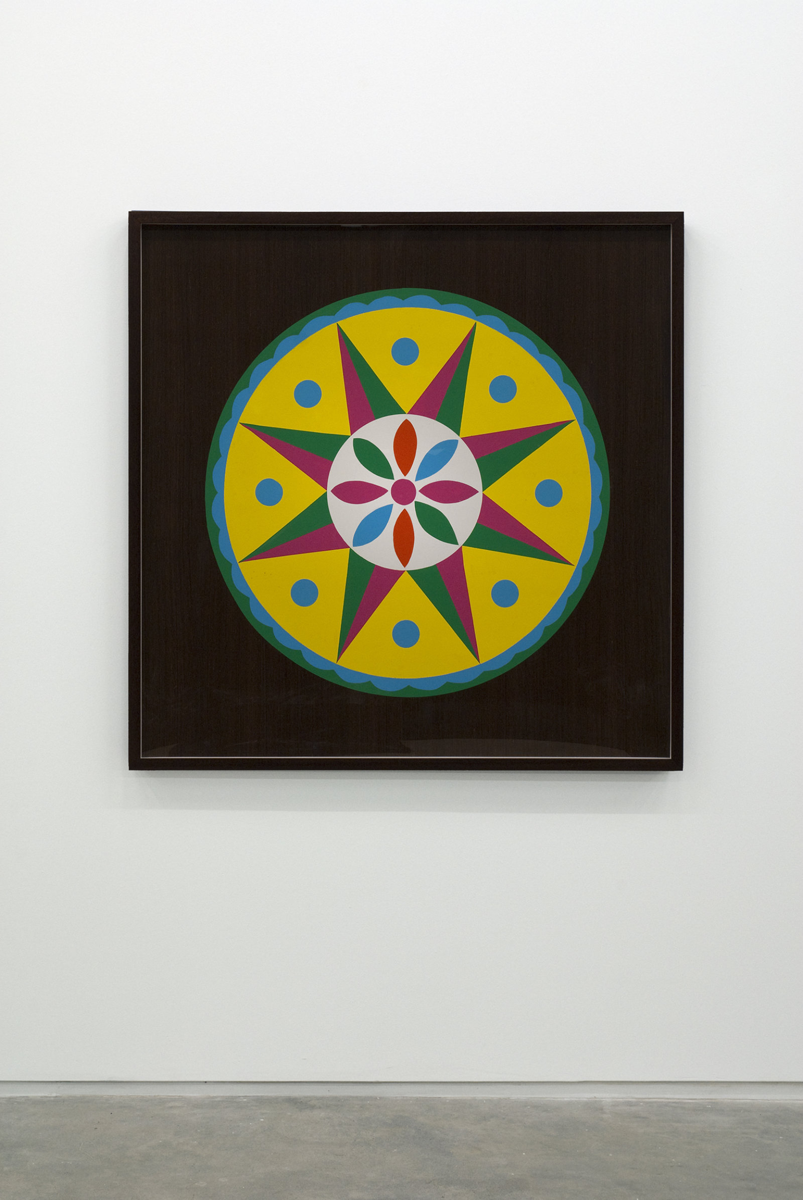 Myfanwy MacLeod, Hex III, 2009, enamel on wood, 48 x 48 in. (122 x 122 cm)