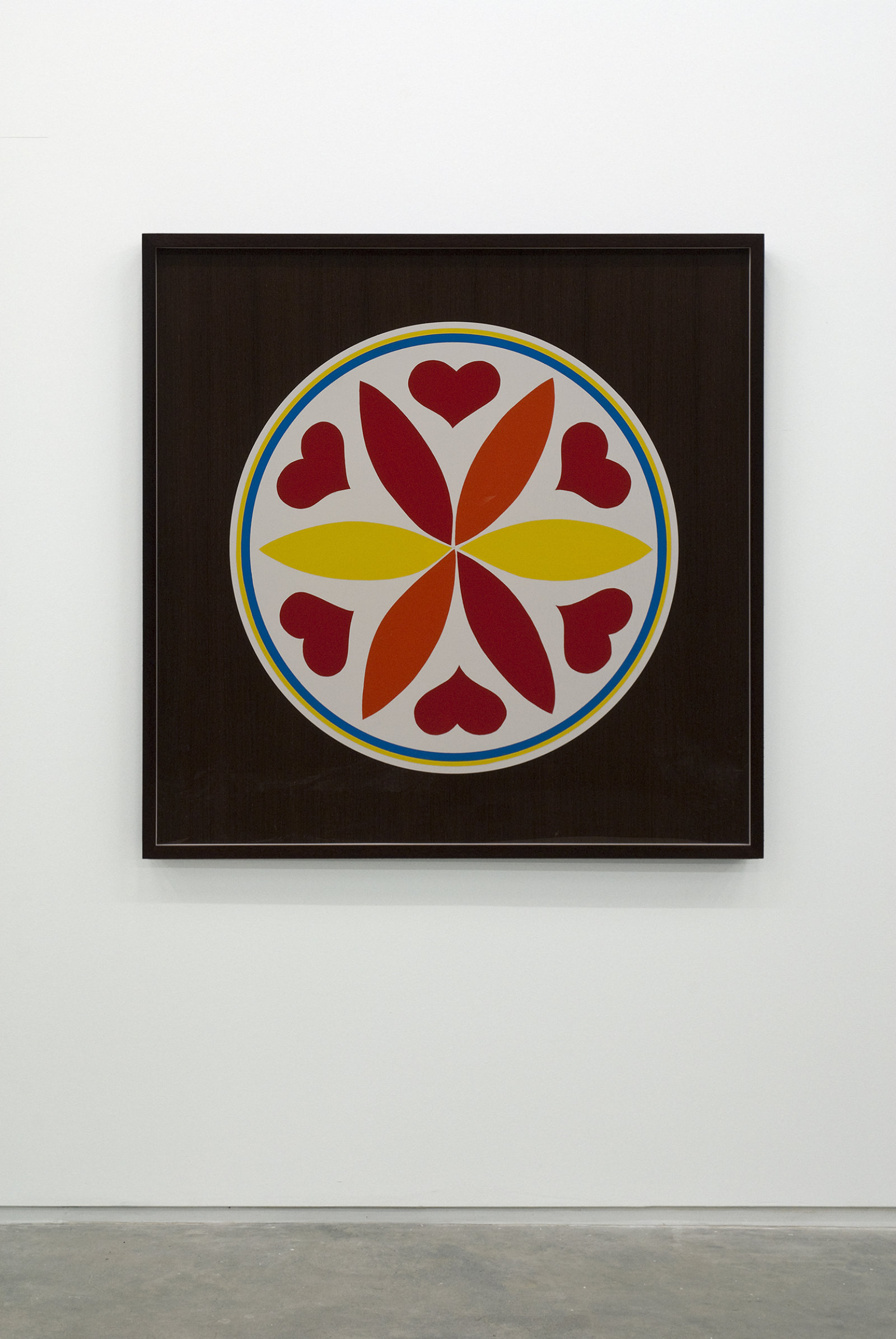 Myfanwy MacLeod, Hex IV, 2009, enamel on wood, 48 x 48 in. (122 x 122 cm)