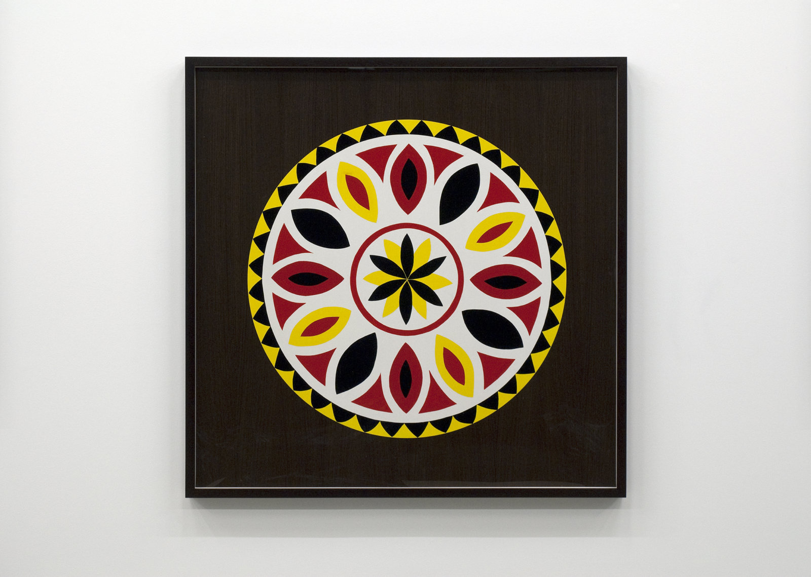 Myfanwy MacLeod, Hex VIII, 2009, enamel on wood, 48 x 48 in. (122 x 122 cm)