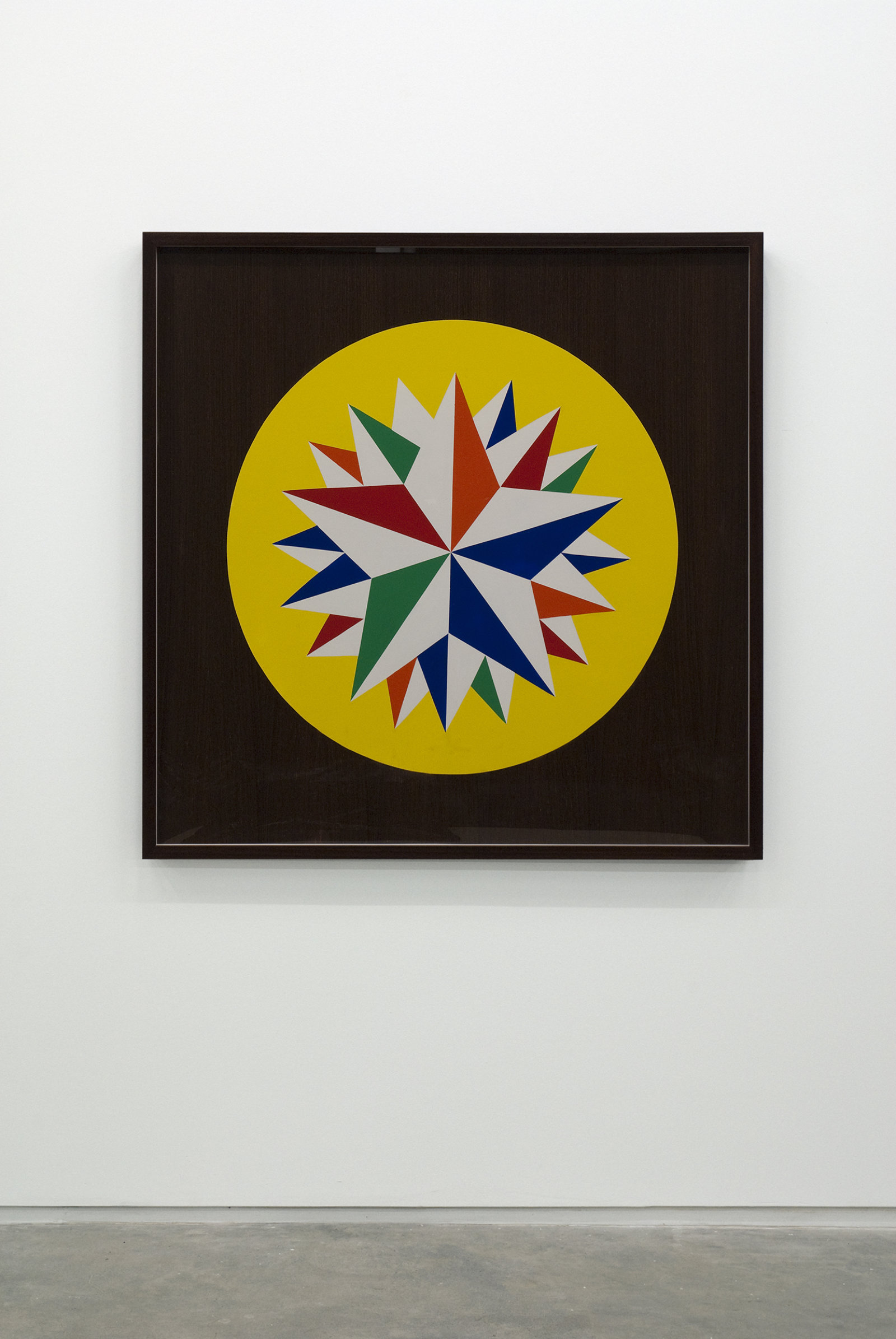 Myfanwy MacLeod, Hex VI, 2009, enamel on wood, 48 x 48 in. (122 x 122 cm)