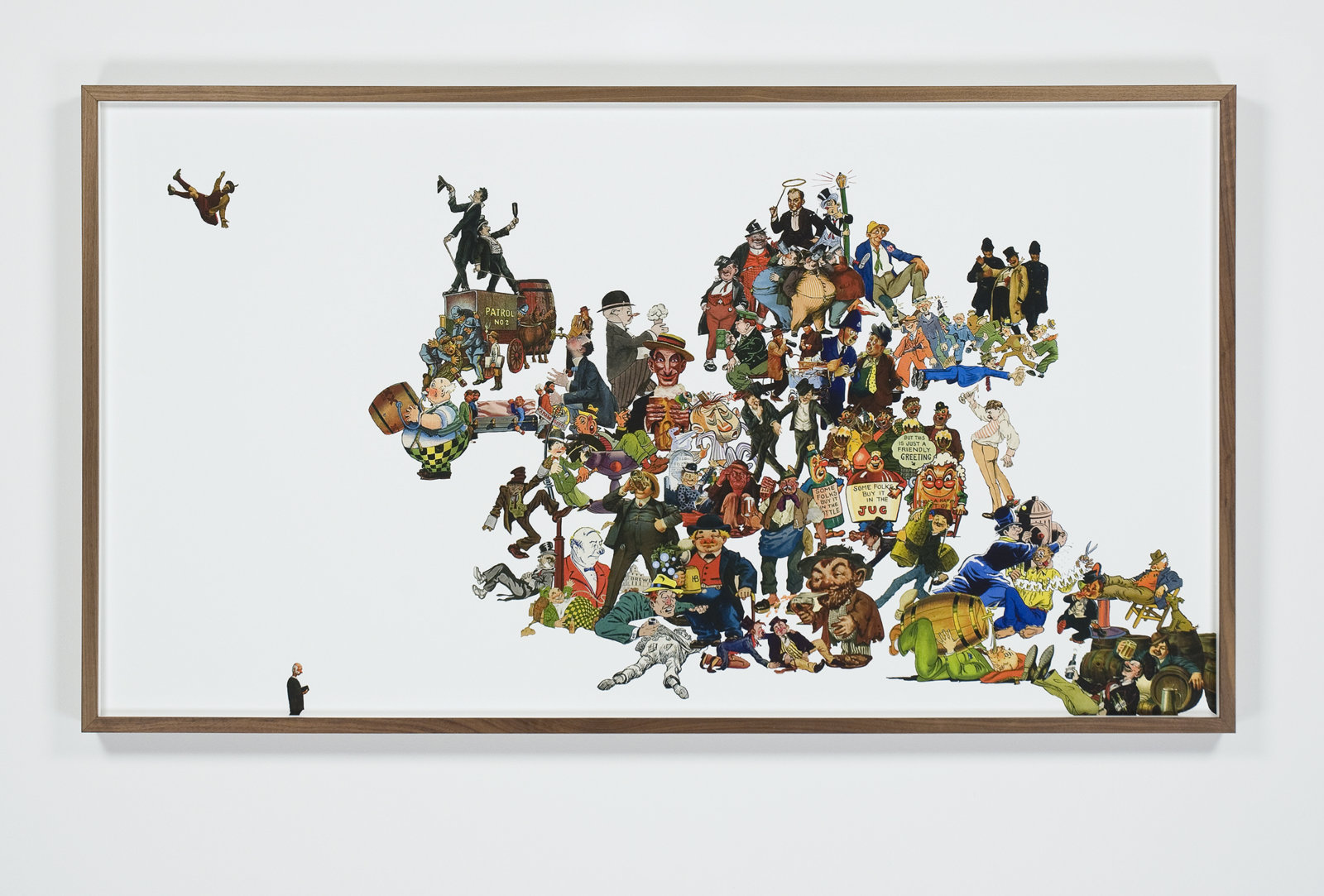 Myfanwy MacLeod, The Drunkard’s Walk, or How Randomness Rules Our Lives, 2008, inkjet print on paper, 34 x 61 in. (87 x 156 cm)