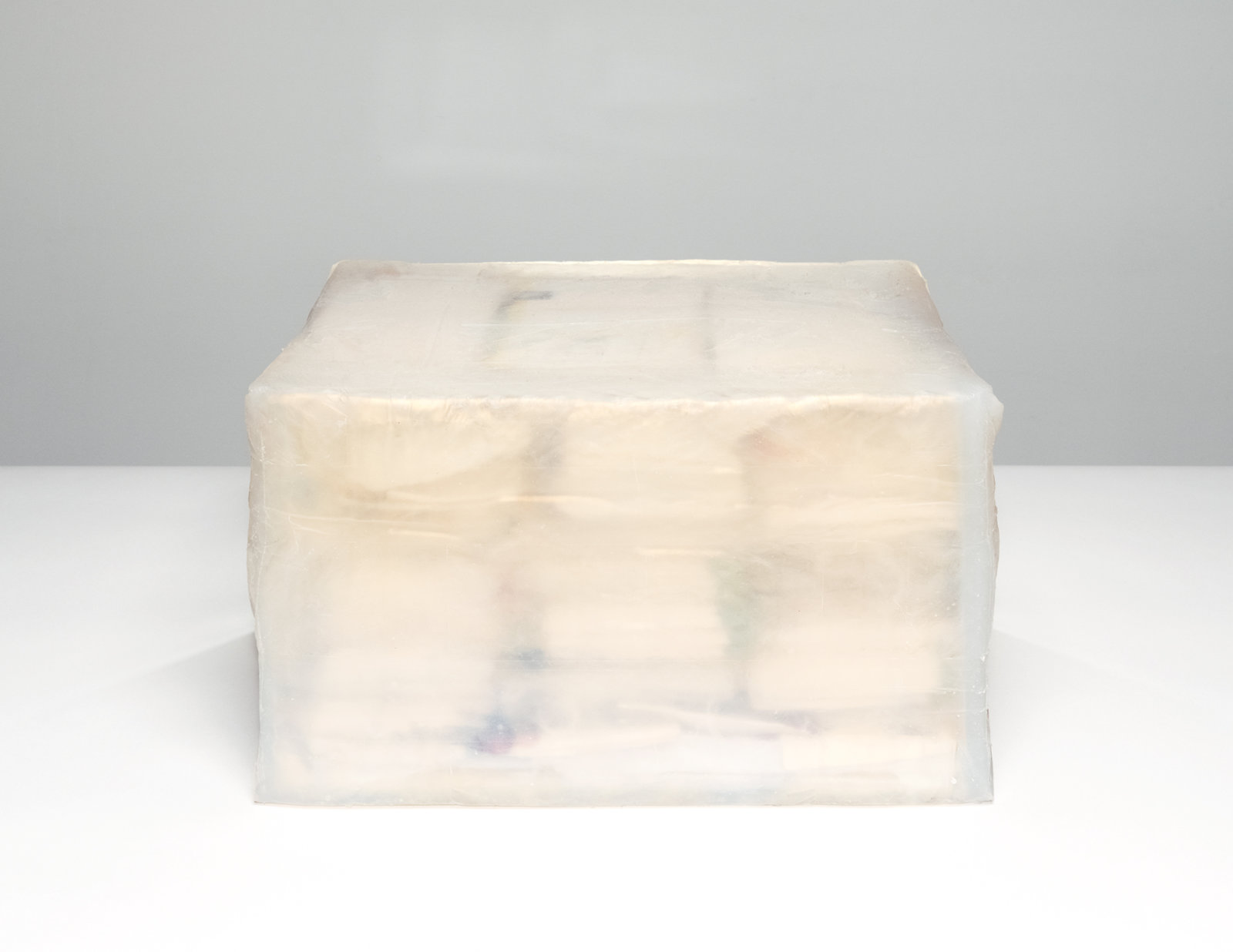 Liz Magor, All the Names II, 2014, silicone rubber, cotton textiles, paper, 11 x 17 x 13 in. (27 x 43 x 33 cm)