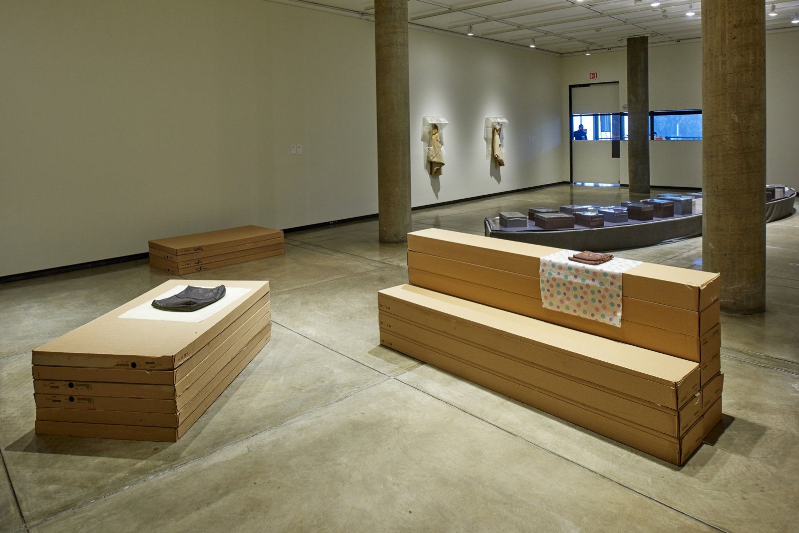 Liz Magor, installation view, BLOWOUT, Carpenter Center for Visual Arts, Cambridge, USA, 2019