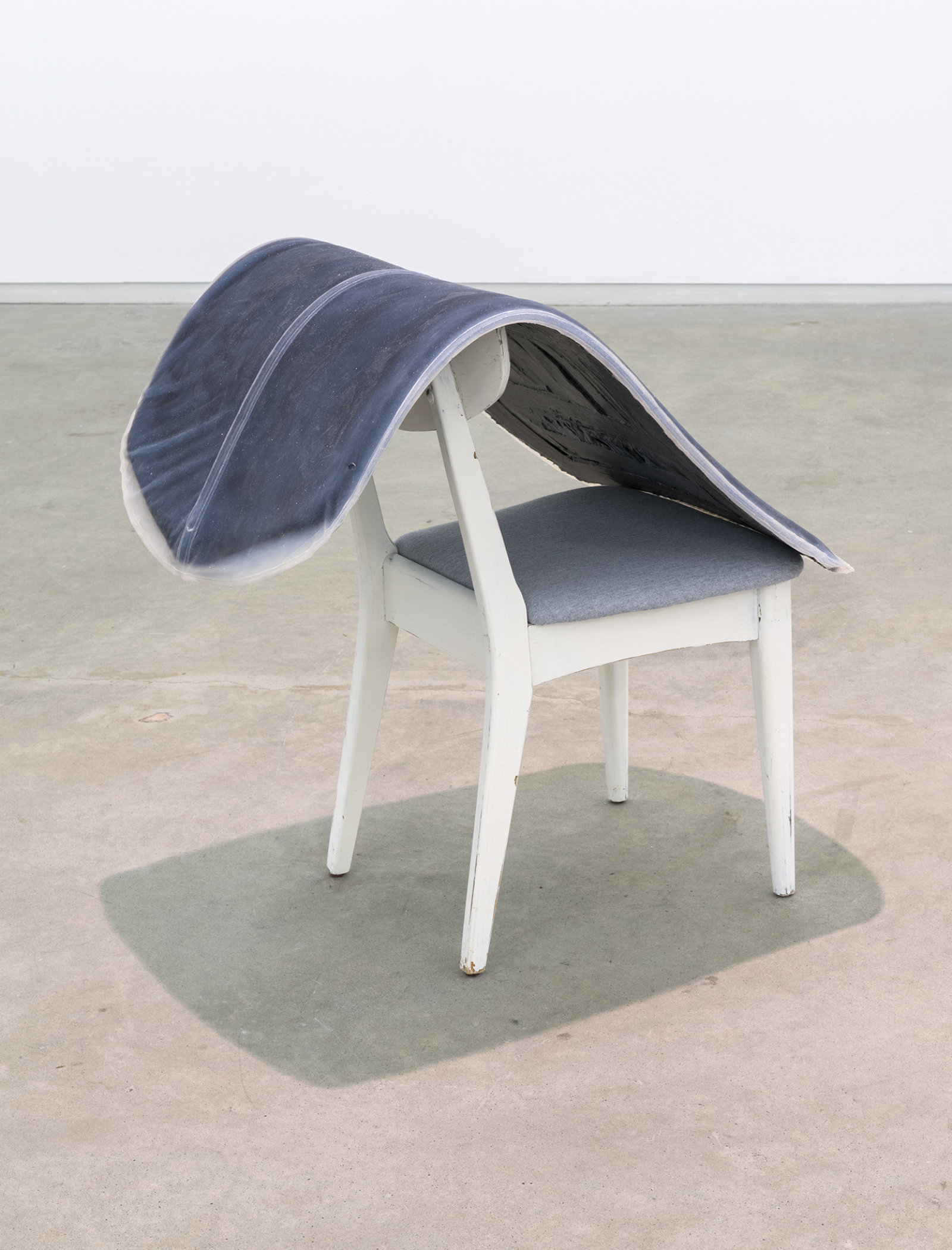 Liz Magor, Formal I, 2012, platinum-cure silicone rubber, chair, 32 x 24 x 32 in. (81 x 61 x 81 cm)
