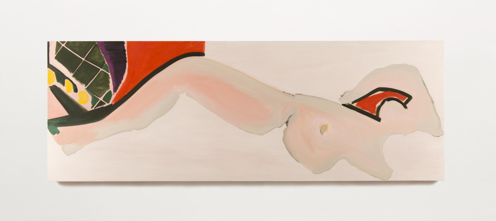 Elizabeth McIntosh, Big Lady, 2014, oil on canvas, 38 x 107 in. (95 x 272 cm)