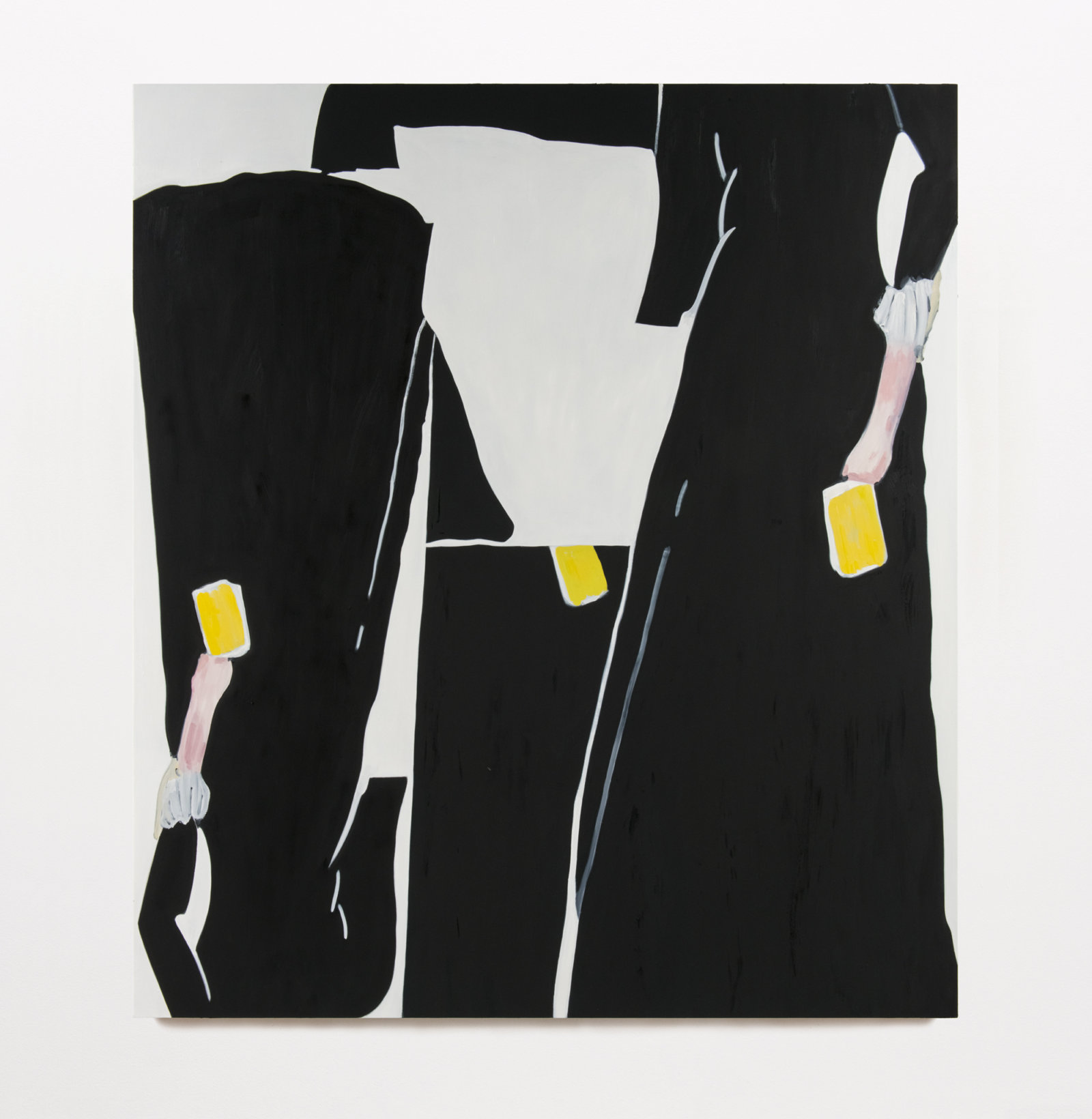 Elizabeth McIntosh, Black Dress, 2016, oil on canvas, 85 x 75 in. (216 x 191 cm)