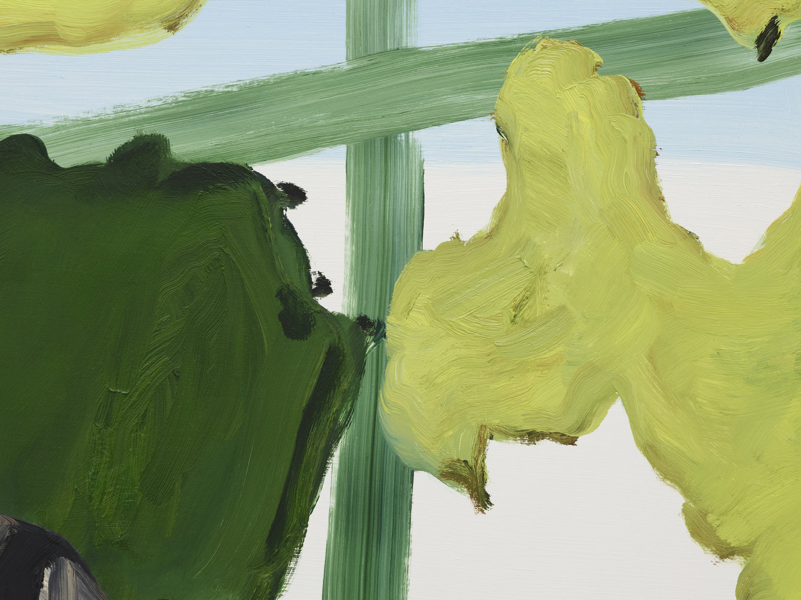 Elizabeth McIntosh, Conch (detail), 2019, oil on canvas, 65 x 85 in. (165 x 216 cm)