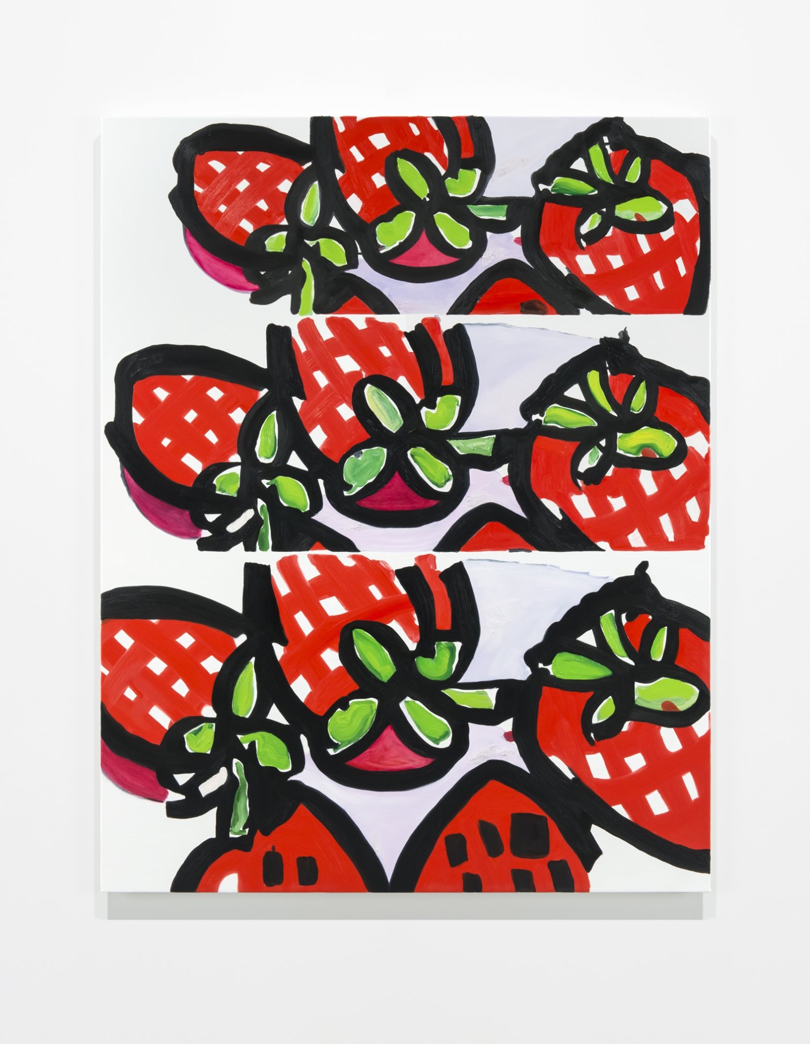 Elizabeth McIntosh, Hey Strawberry, 2019, oil on canvas, 65 x 51 in. (165 x 130 cm)