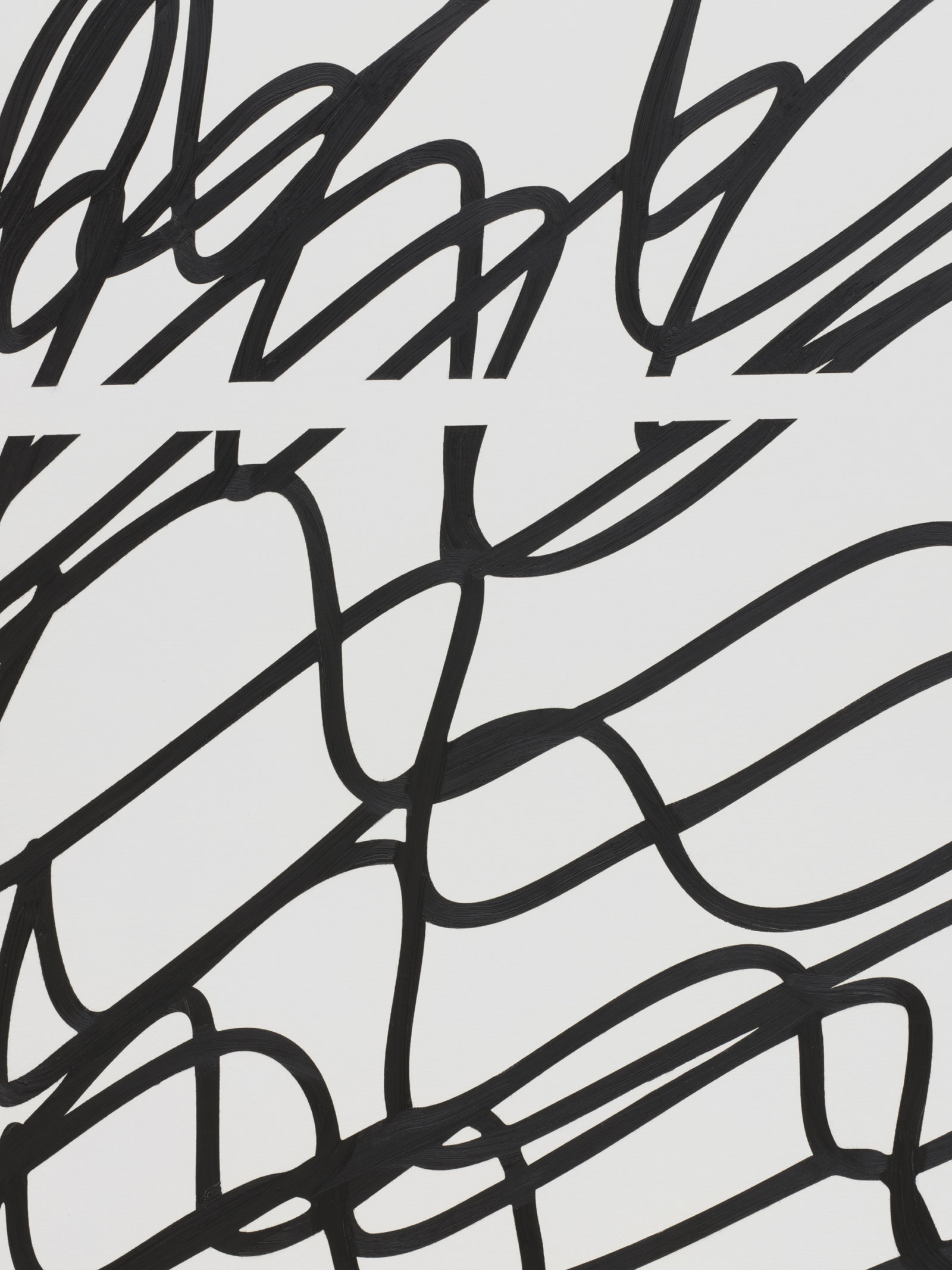Elizabeth McIntosh, Interruption (detail), 2023, oil and flashe on canvas, 69 x 61 in. (175 x 155 cm)