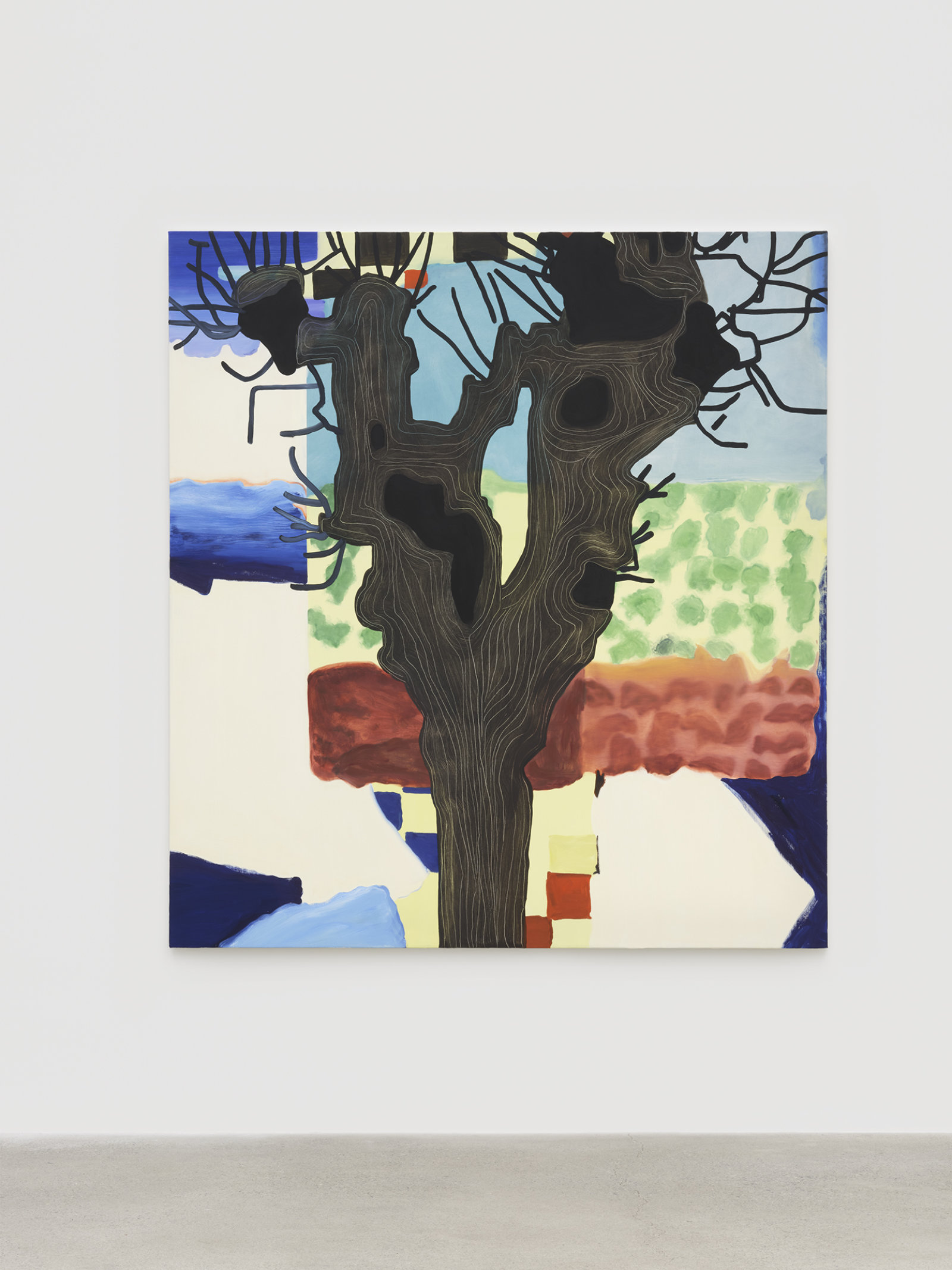 Elizabeth McIntosh, Knobby Tree, 2019, oil on canvas, 73 x 67 in. (185 x 170 cm)