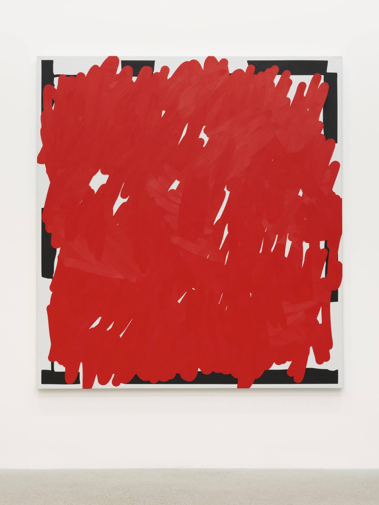 Elizabeth McIntosh, Red Paint, 2023, oil and acrylic on canvas, 73 x 67 in. (185 x 170 cm)