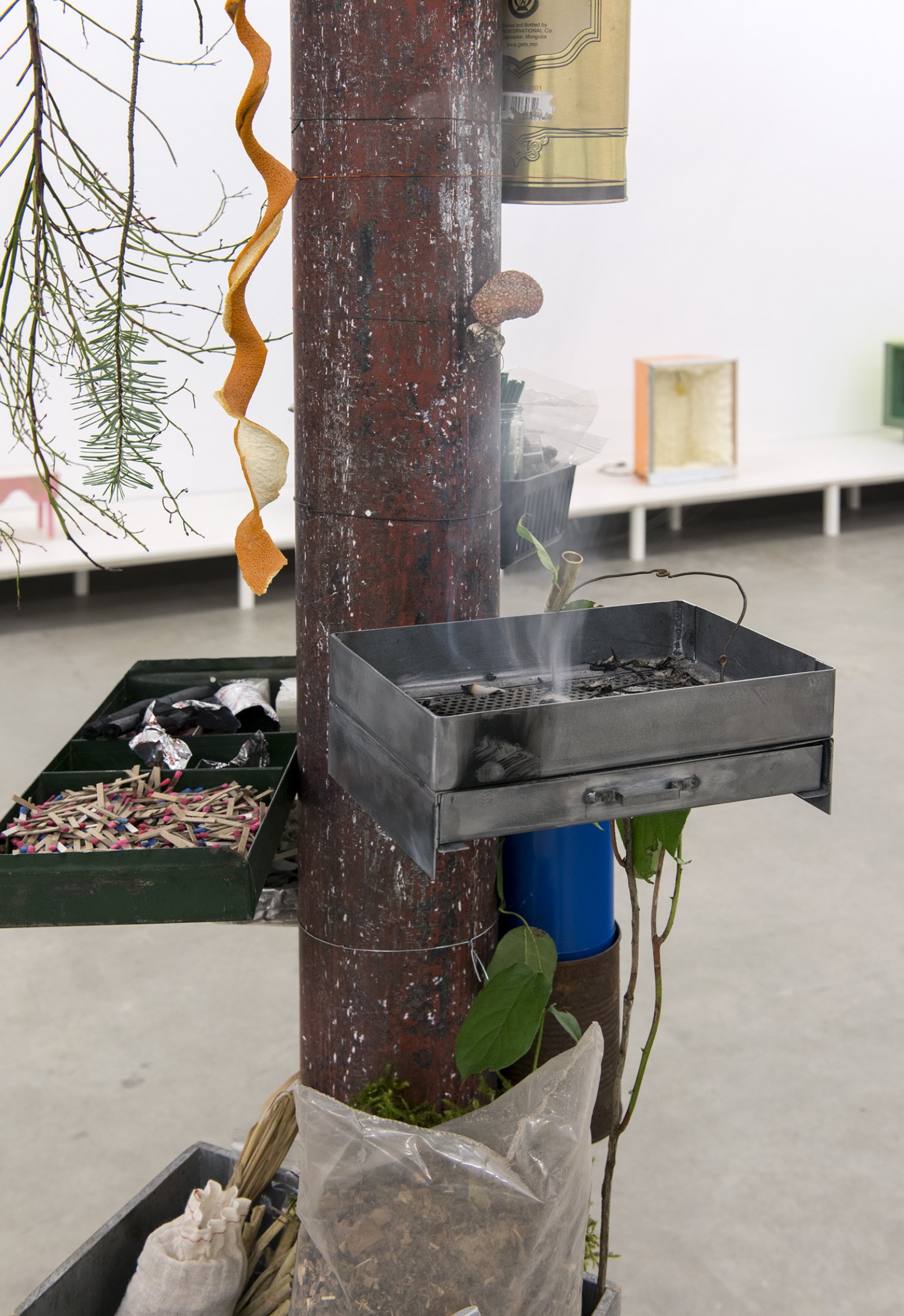 Gareth Moore, installation view, Household Temple Yard, Catriona Jeffries, 2013 ​​ by Ashes Withyman