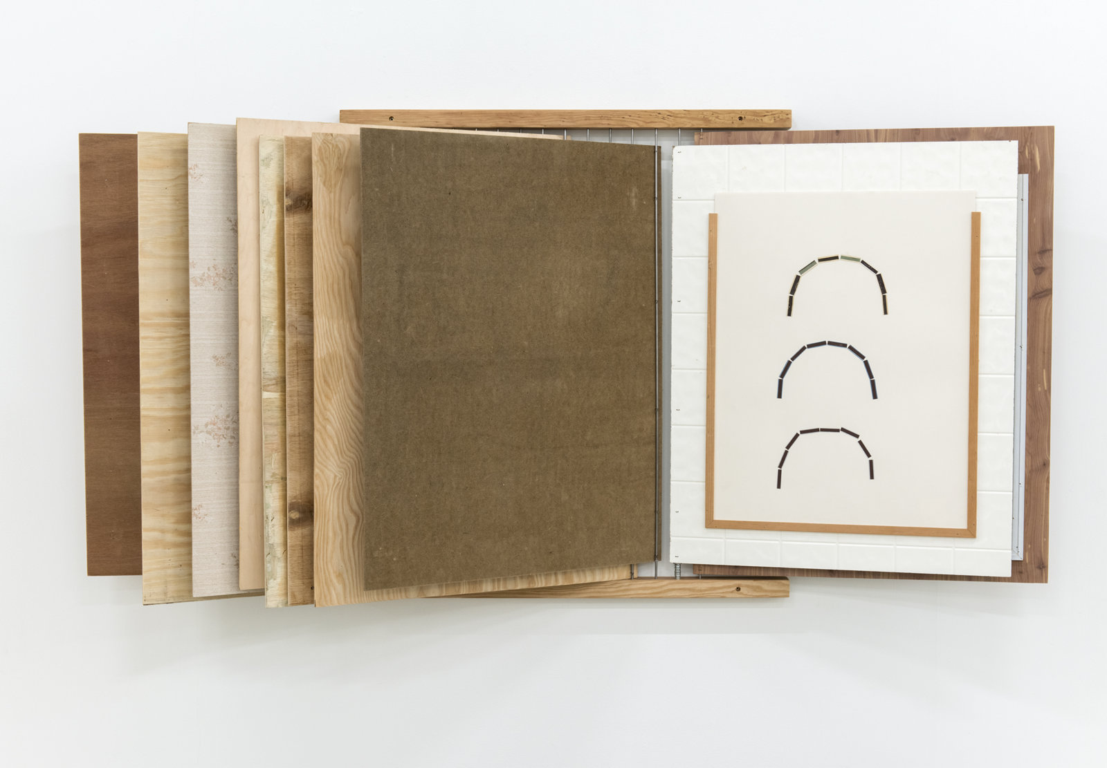 Ashes Withyman, Four bells, 2013, match strike pads on paper, 33 x 26 in. (83 x 66 cm)
