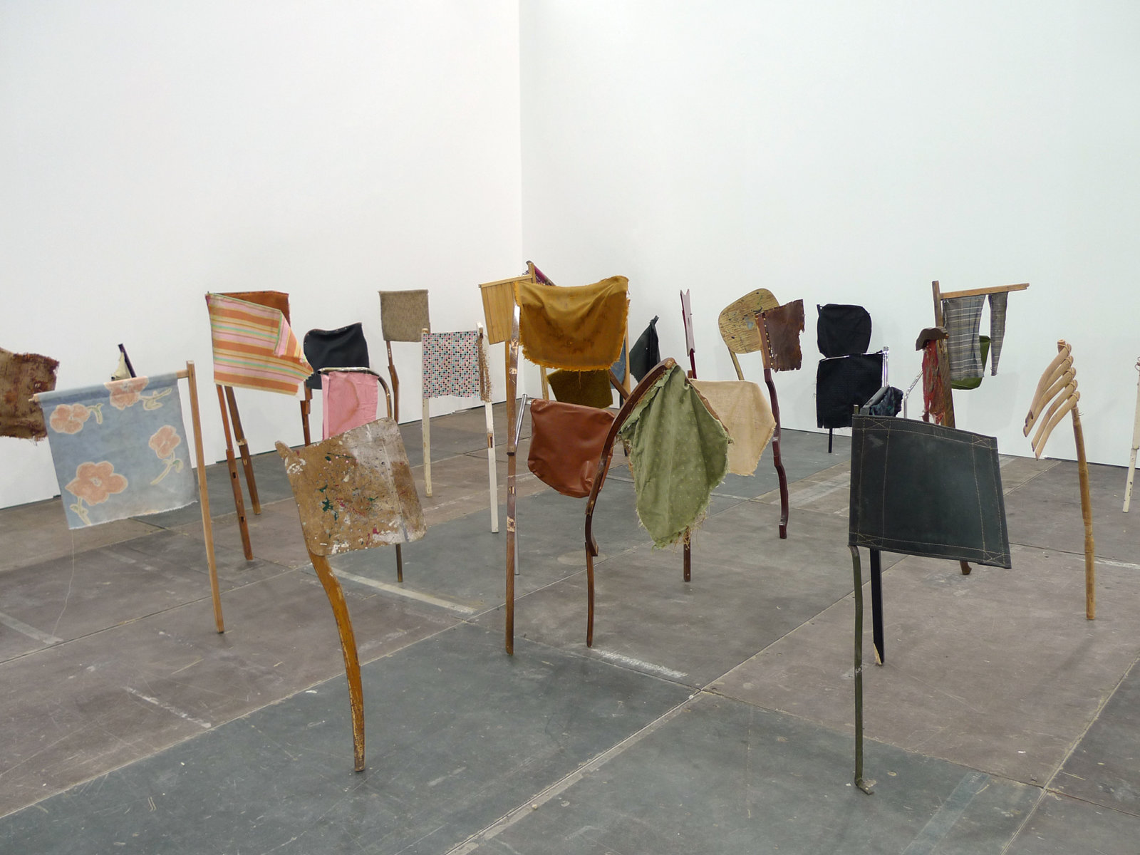 Ashes Withyman, Neither Here Nor There, 2009, textile, wood, plastic and metal, dimensions variable