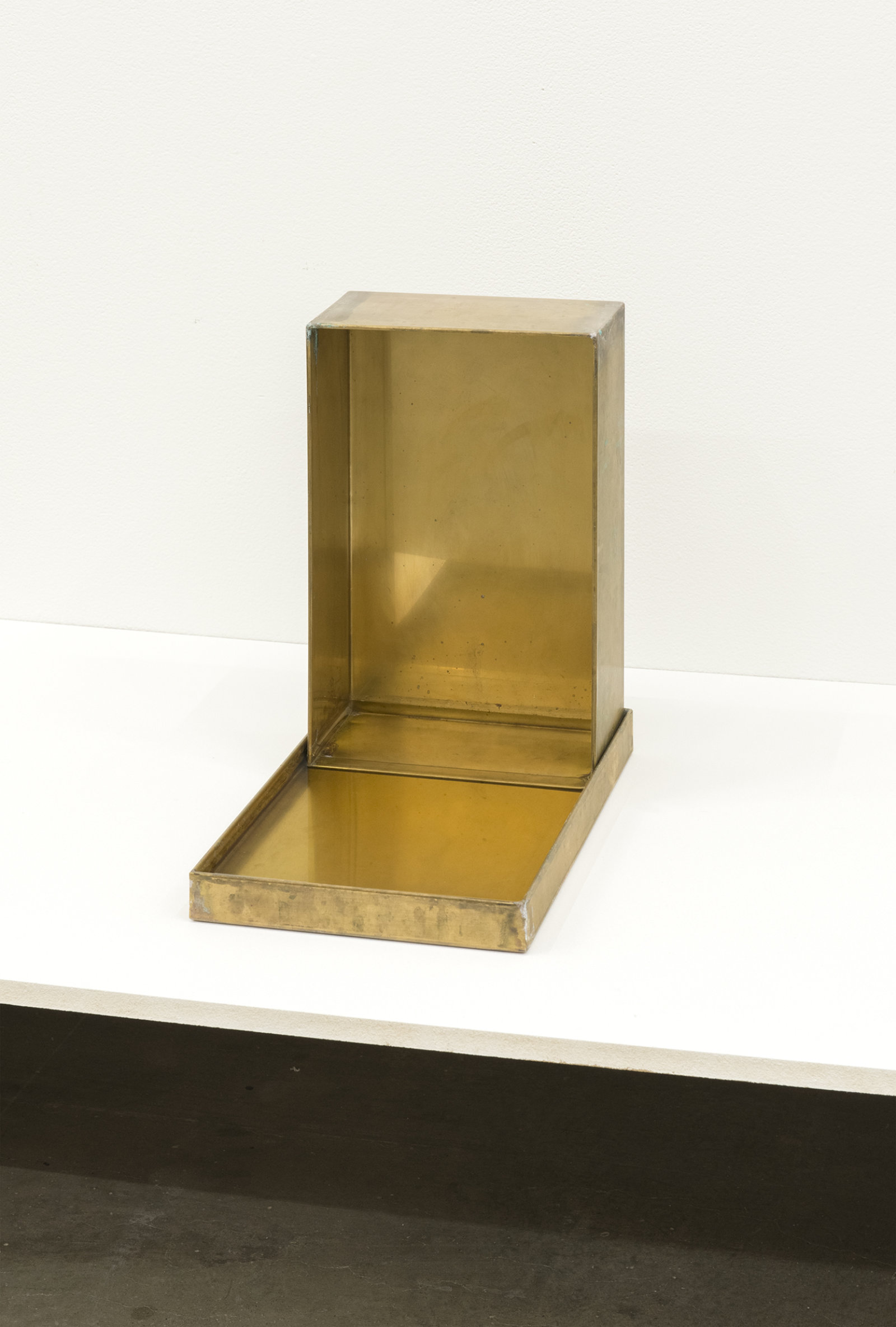 Ashes Withyman, Shoe Box shrine, 2014, bronze, glass, metal, wood, candle, 12 x 7 x 13 in. (30 x 17 x 33 cm)